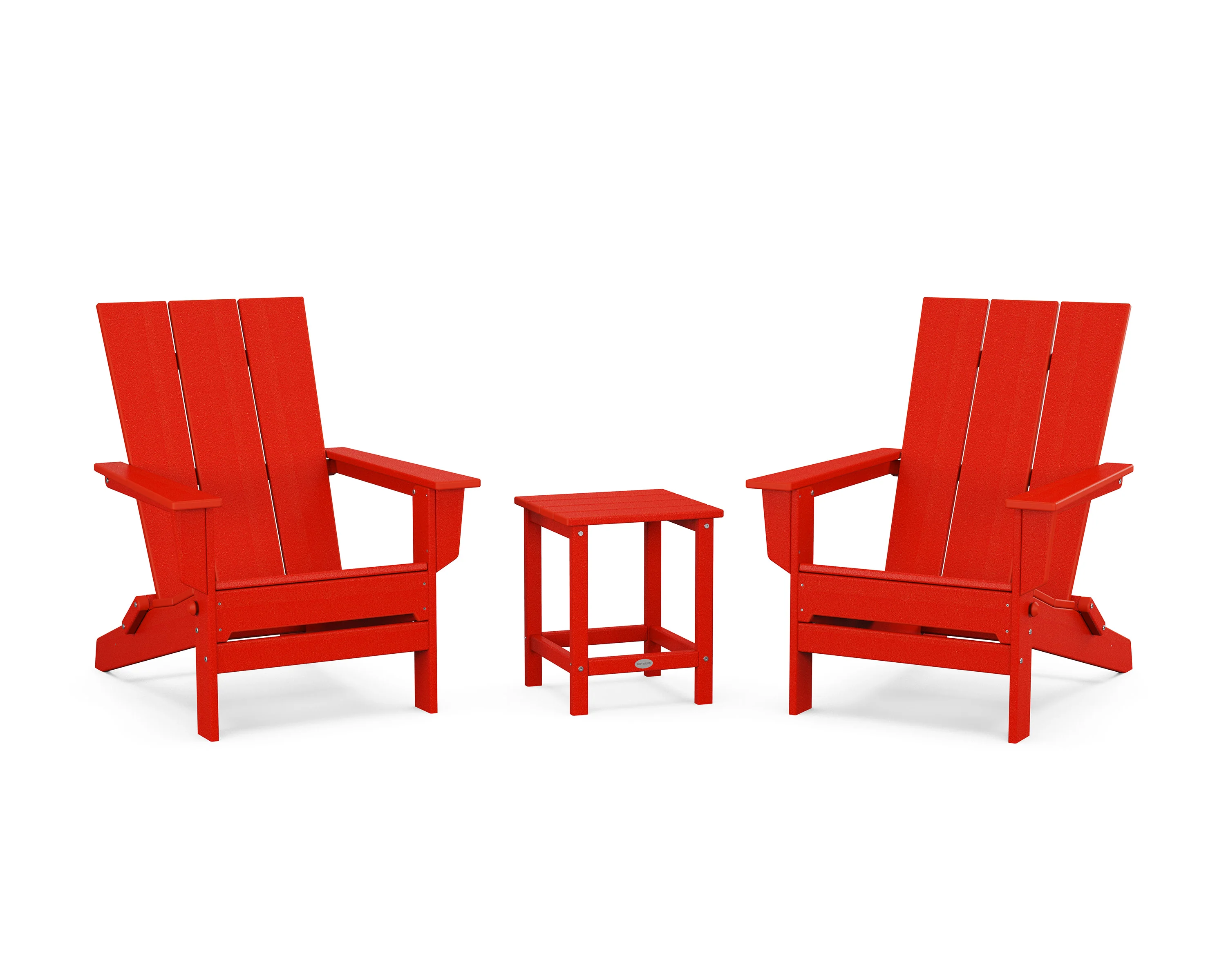 3-Piece Modern Studio Folding Adirondack Set - Image 6