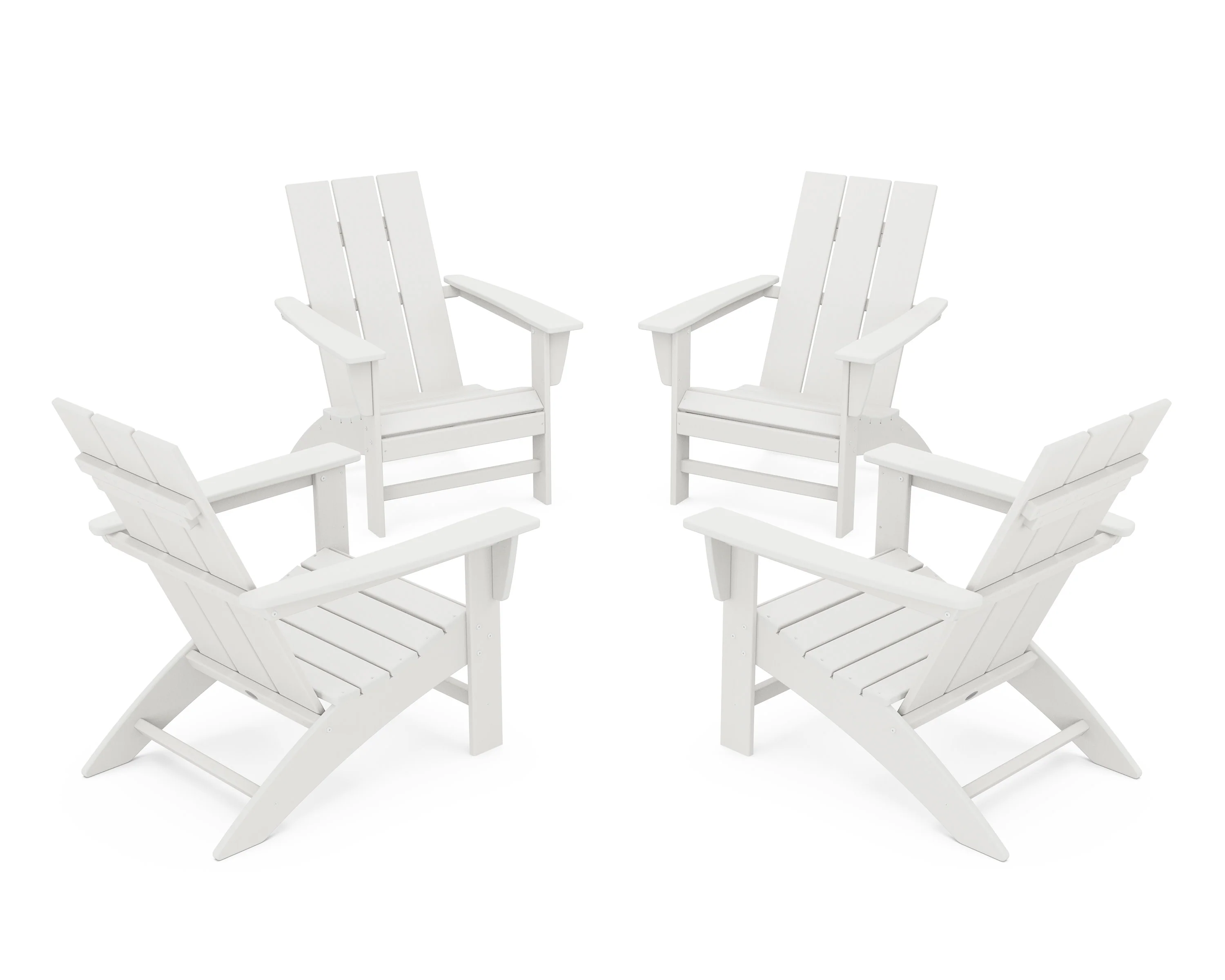 4-Piece Modern Adirondack Chair Conversation Set - Image 13