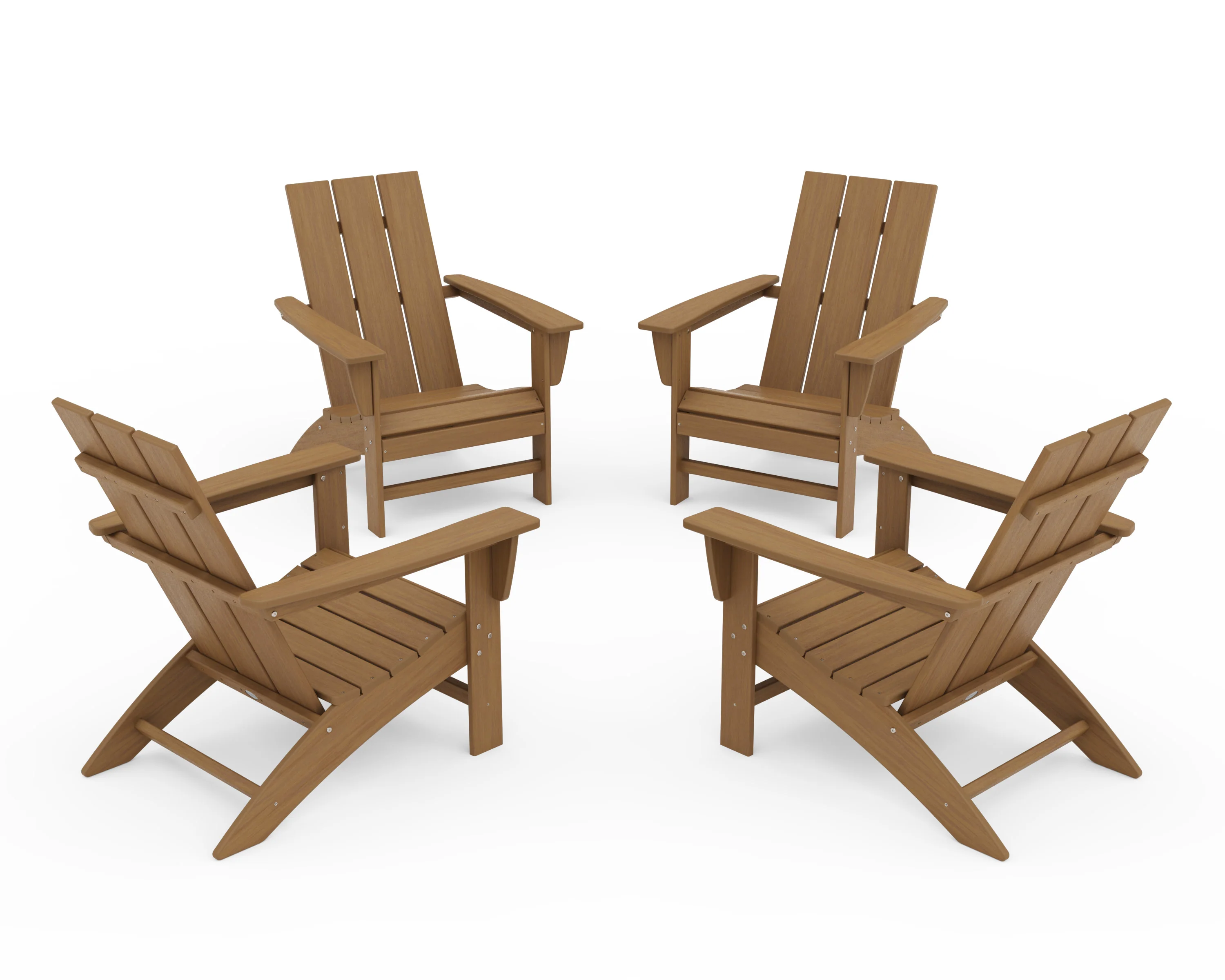4-Piece Modern Adirondack Chair Conversation Set - Image 20