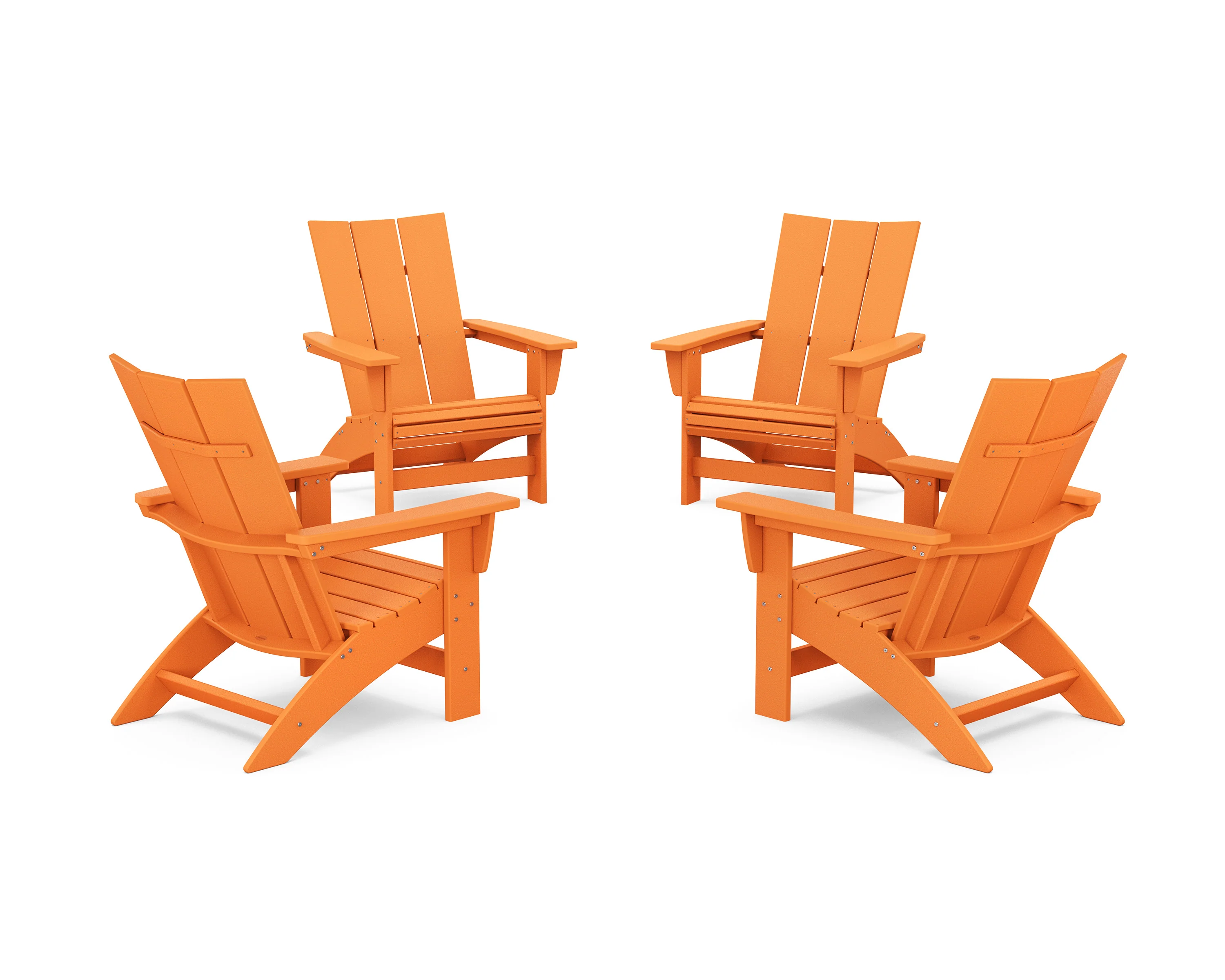 4-Piece Modern Grand Adirondack Chair Conversation Set - Image 14