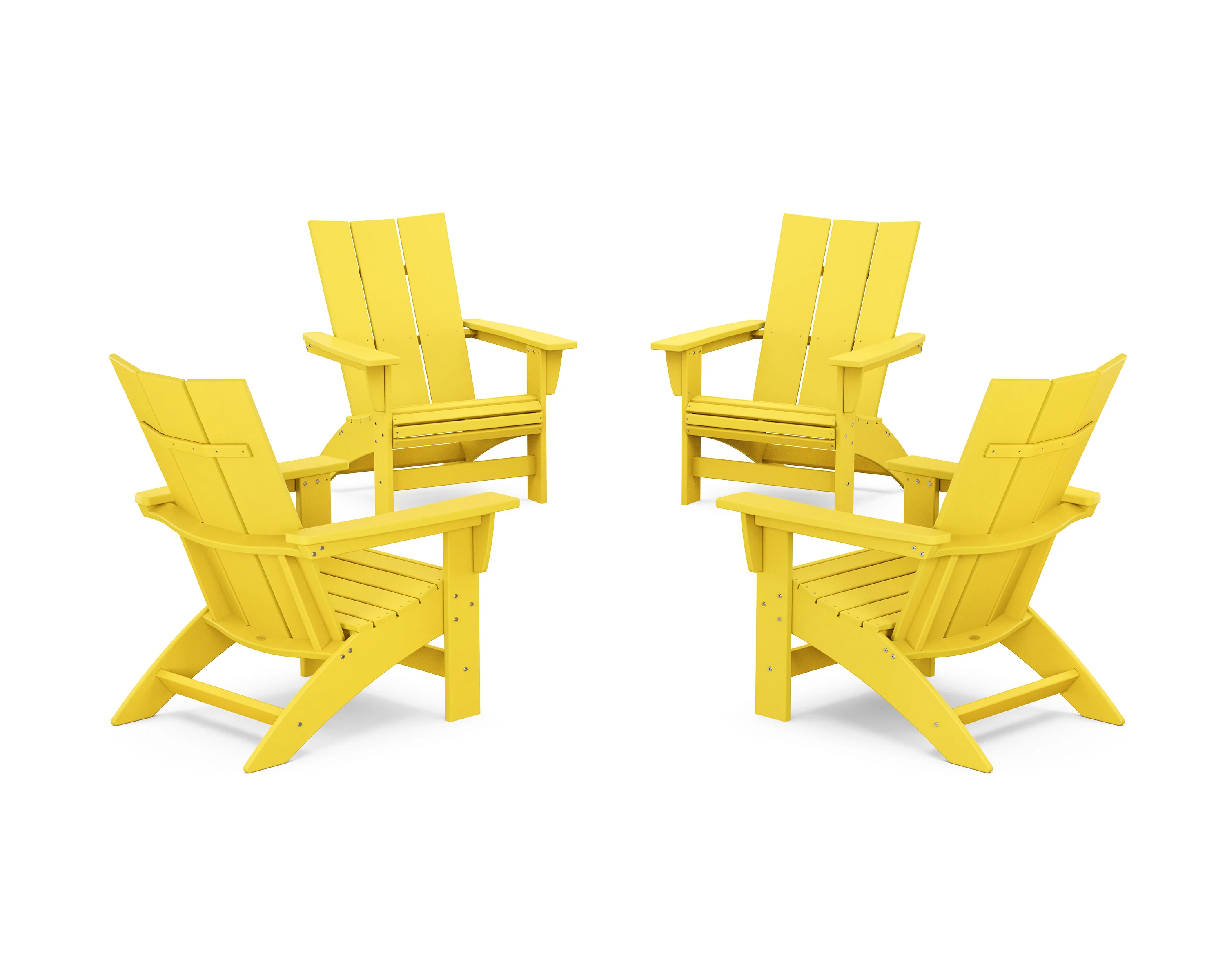 4-Piece Modern Grand Adirondack Chair Conversation Set - Image 17