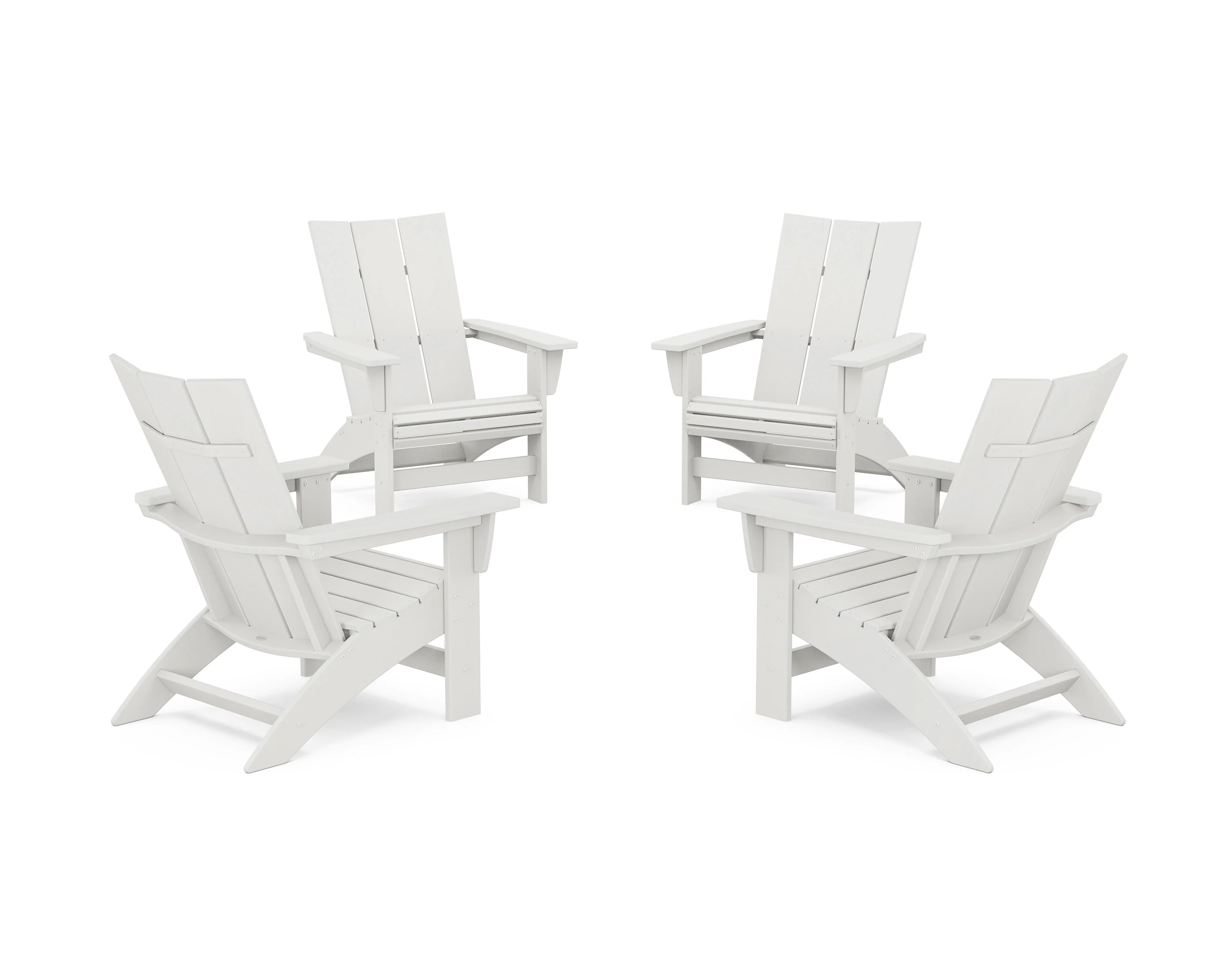 4-Piece Modern Grand Adirondack Chair Conversation Set - Image 2