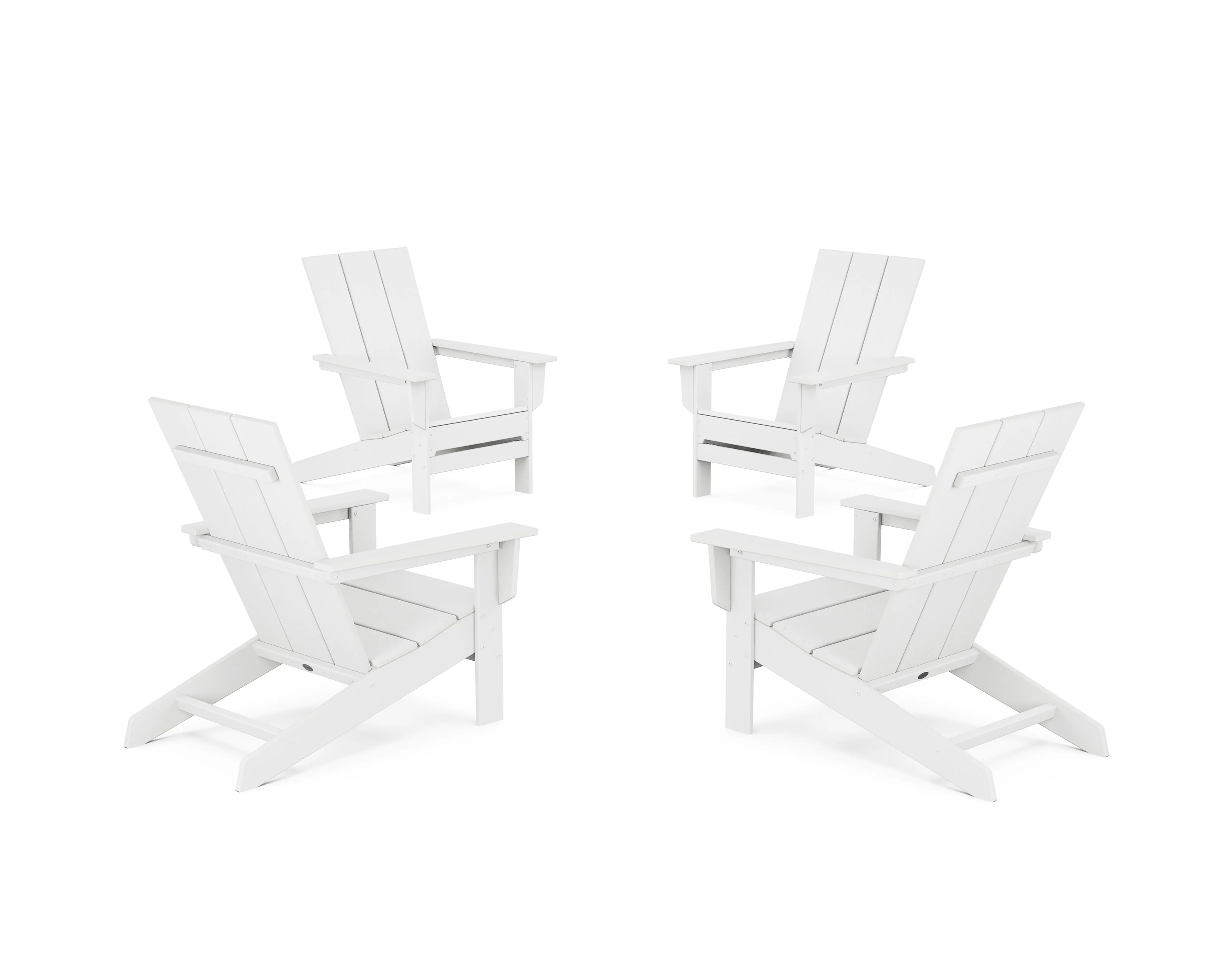 4-Piece Modern Studio Adirondack Chair Conversation Set - Image 7