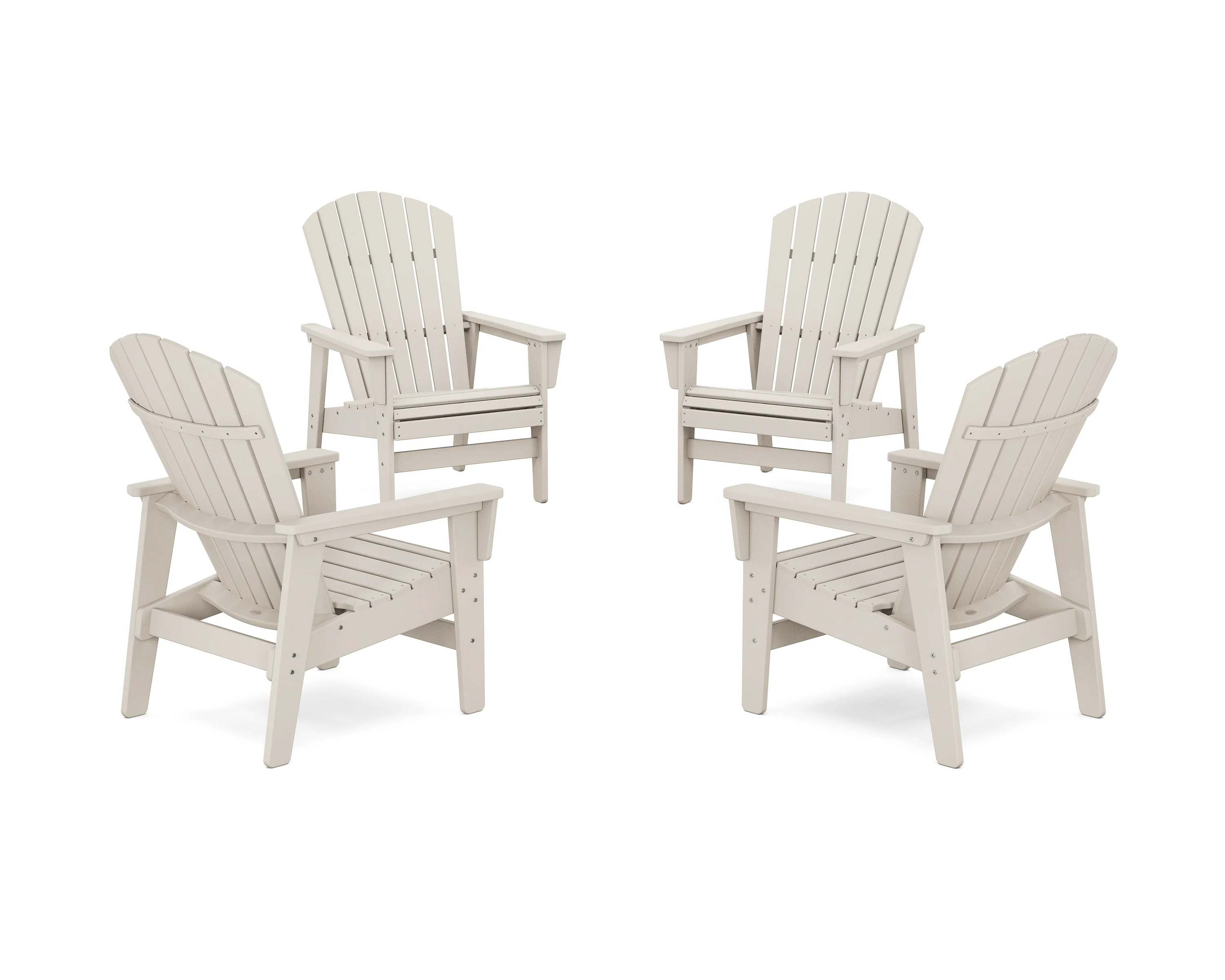 4-Piece Nautical Grand Upright Adirondack Chair Conversation Set - Image 12
