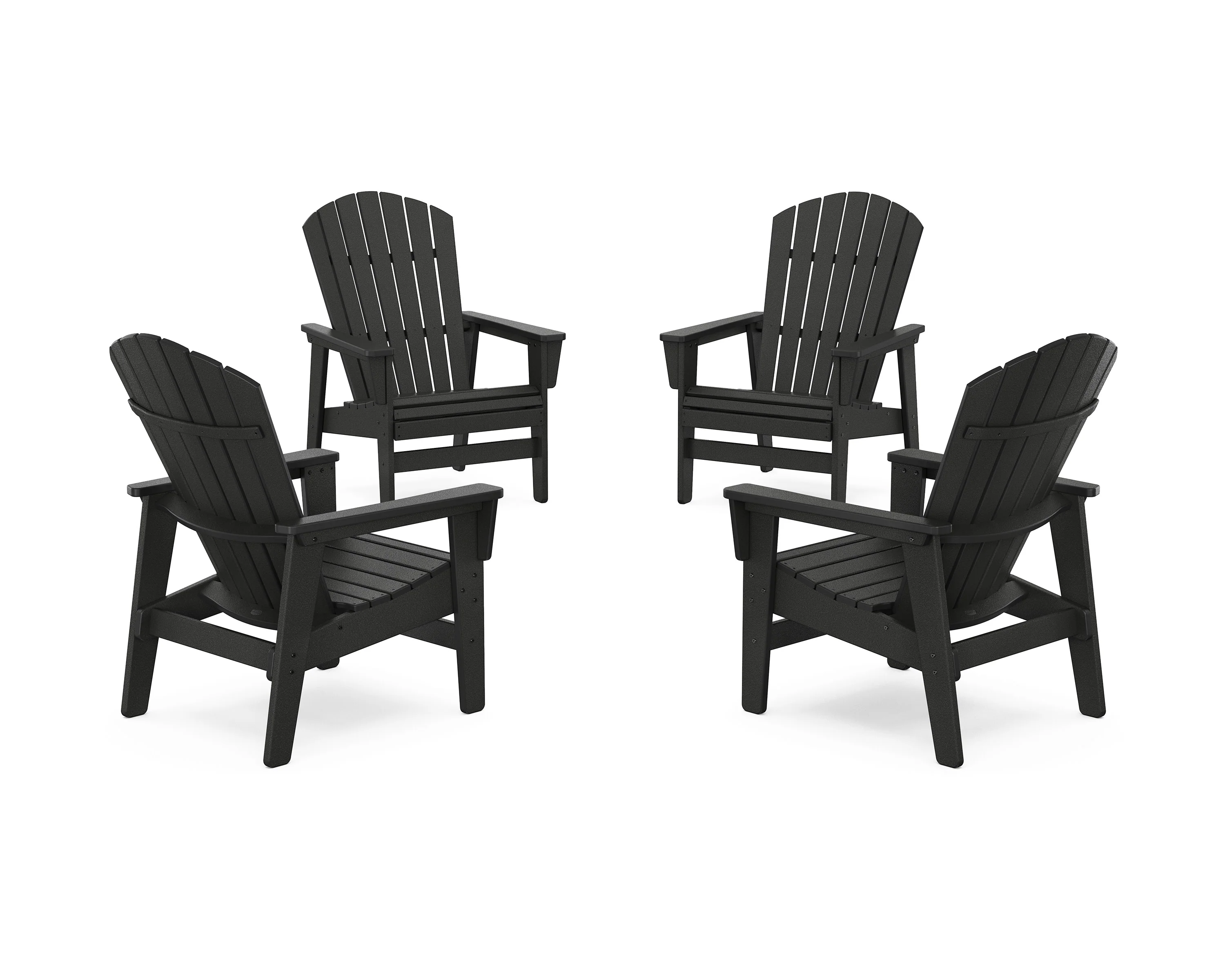 4-Piece Nautical Grand Upright Adirondack Chair Conversation Set - Image 13