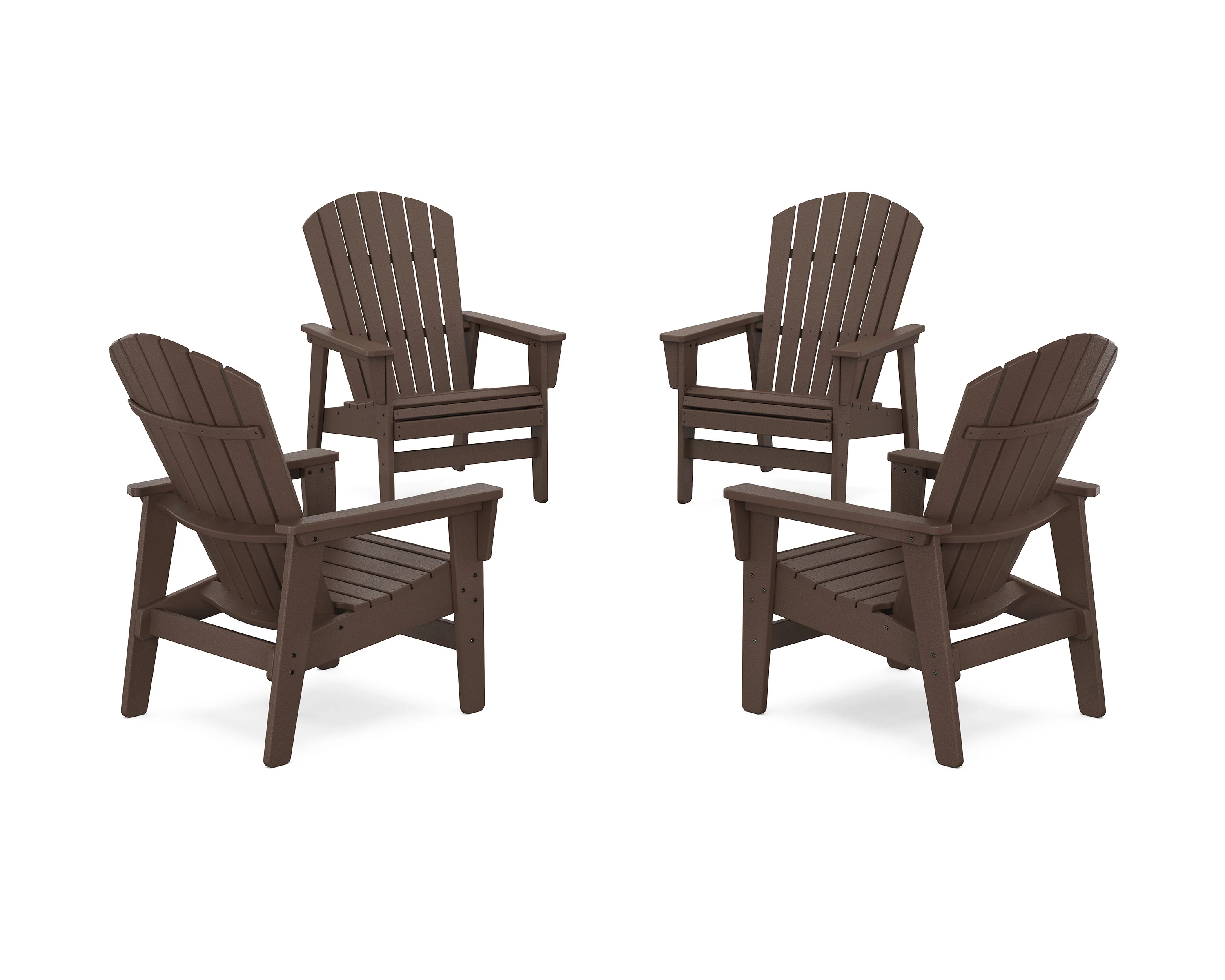4-Piece Nautical Grand Upright Adirondack Chair Conversation Set - Image 14