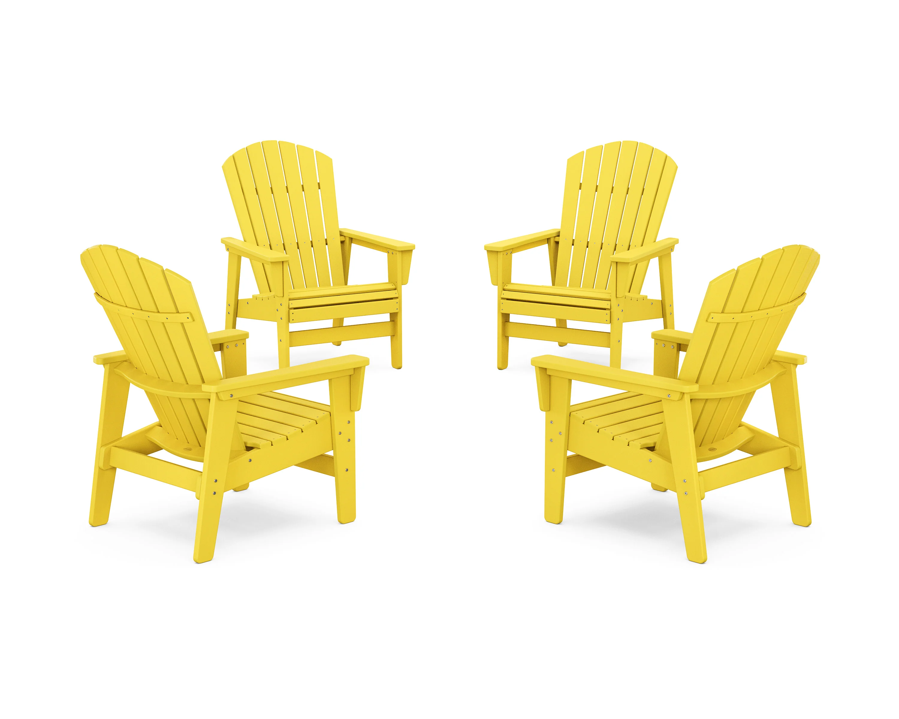 4-Piece Nautical Grand Upright Adirondack Chair Conversation Set - Image 15