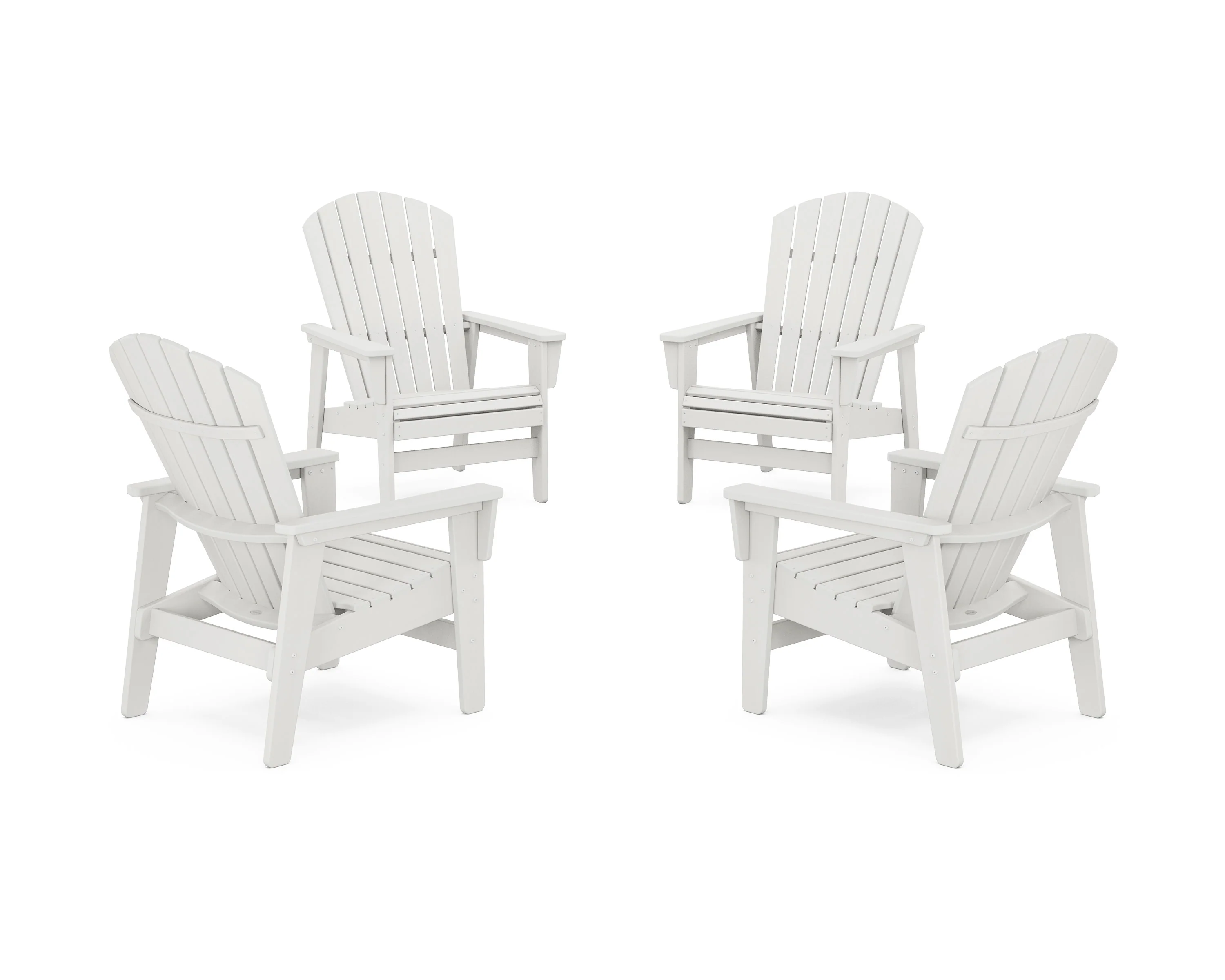 4-Piece Nautical Grand Upright Adirondack Chair Conversation Set - Image 16