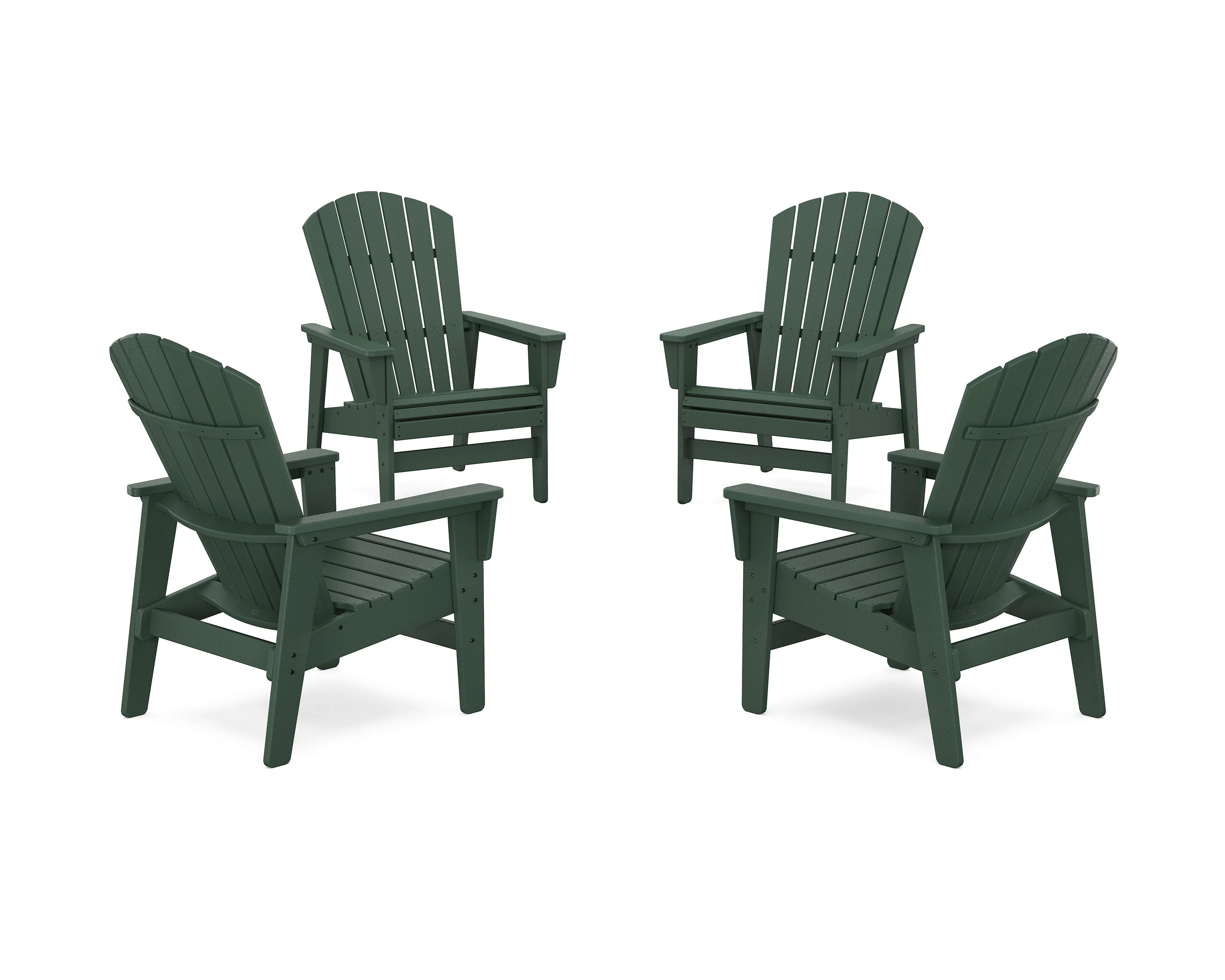 4-Piece Nautical Grand Upright Adirondack Chair Conversation Set - Image 17