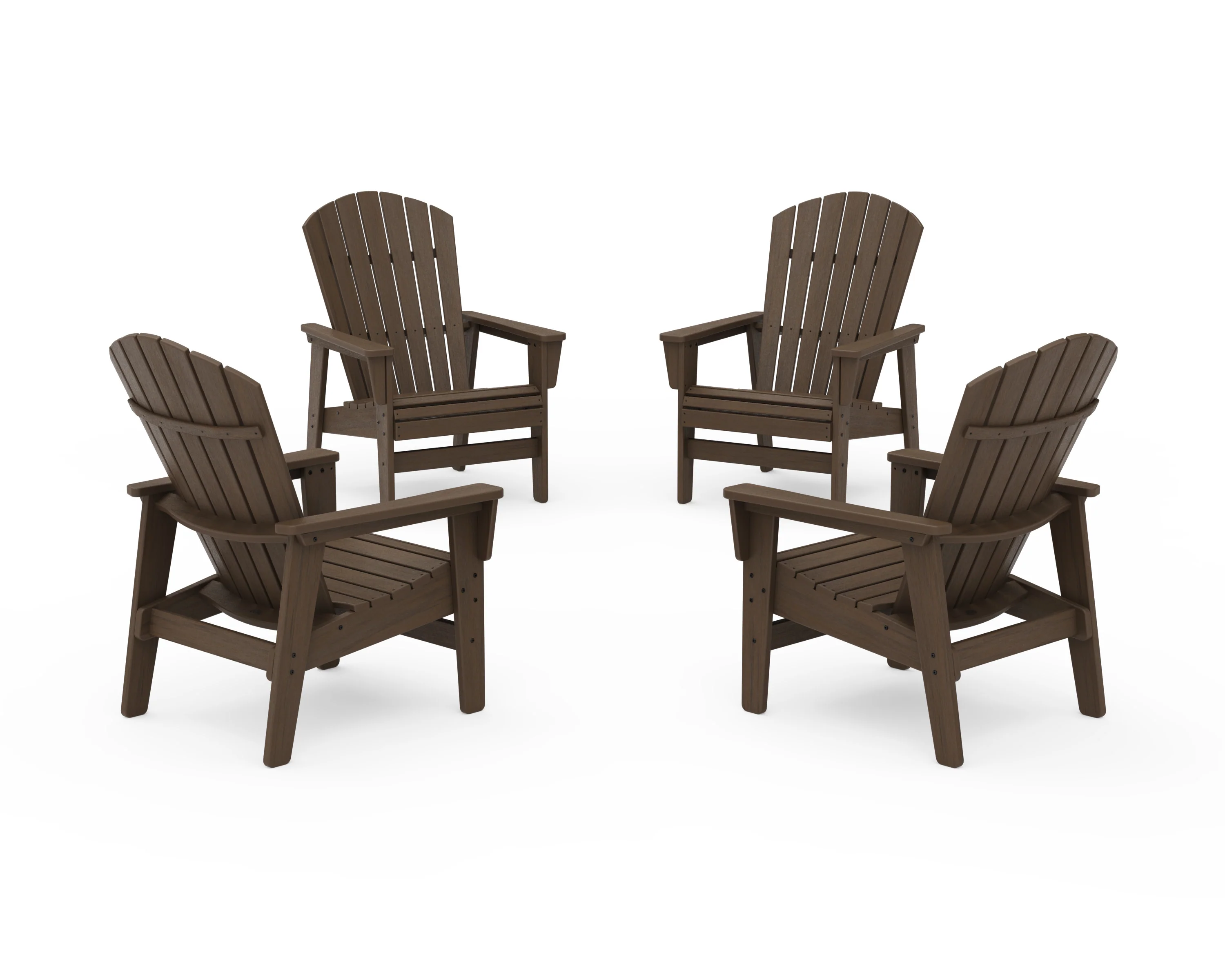 4-Piece Nautical Grand Upright Adirondack Chair Conversation Set - Image 19
