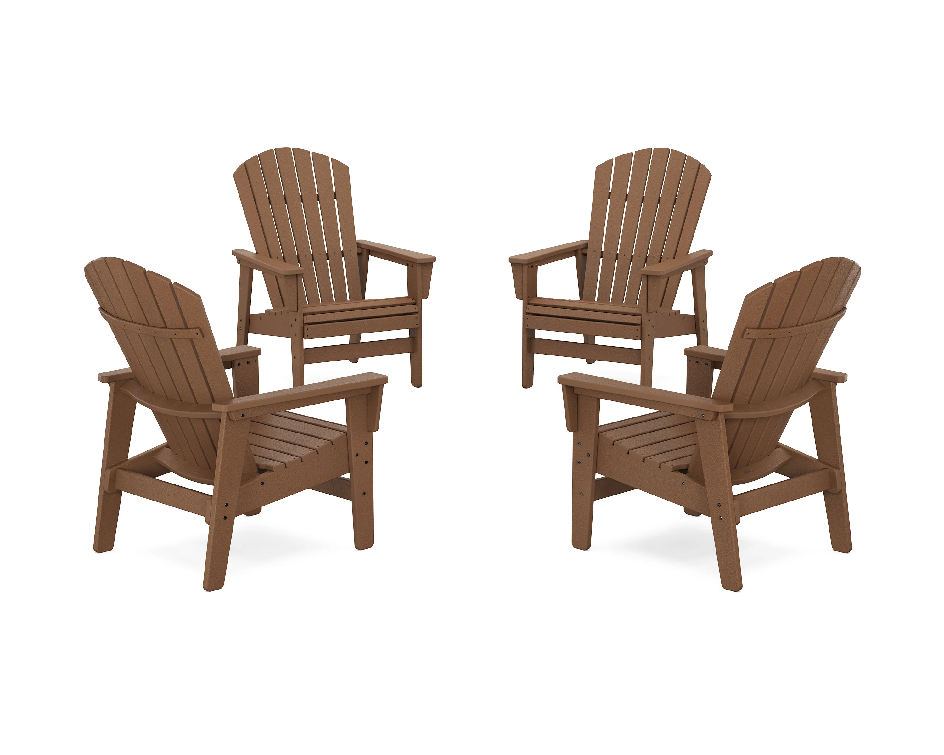 4-Piece Nautical Grand Upright Adirondack Chair Conversation Set - Image 2