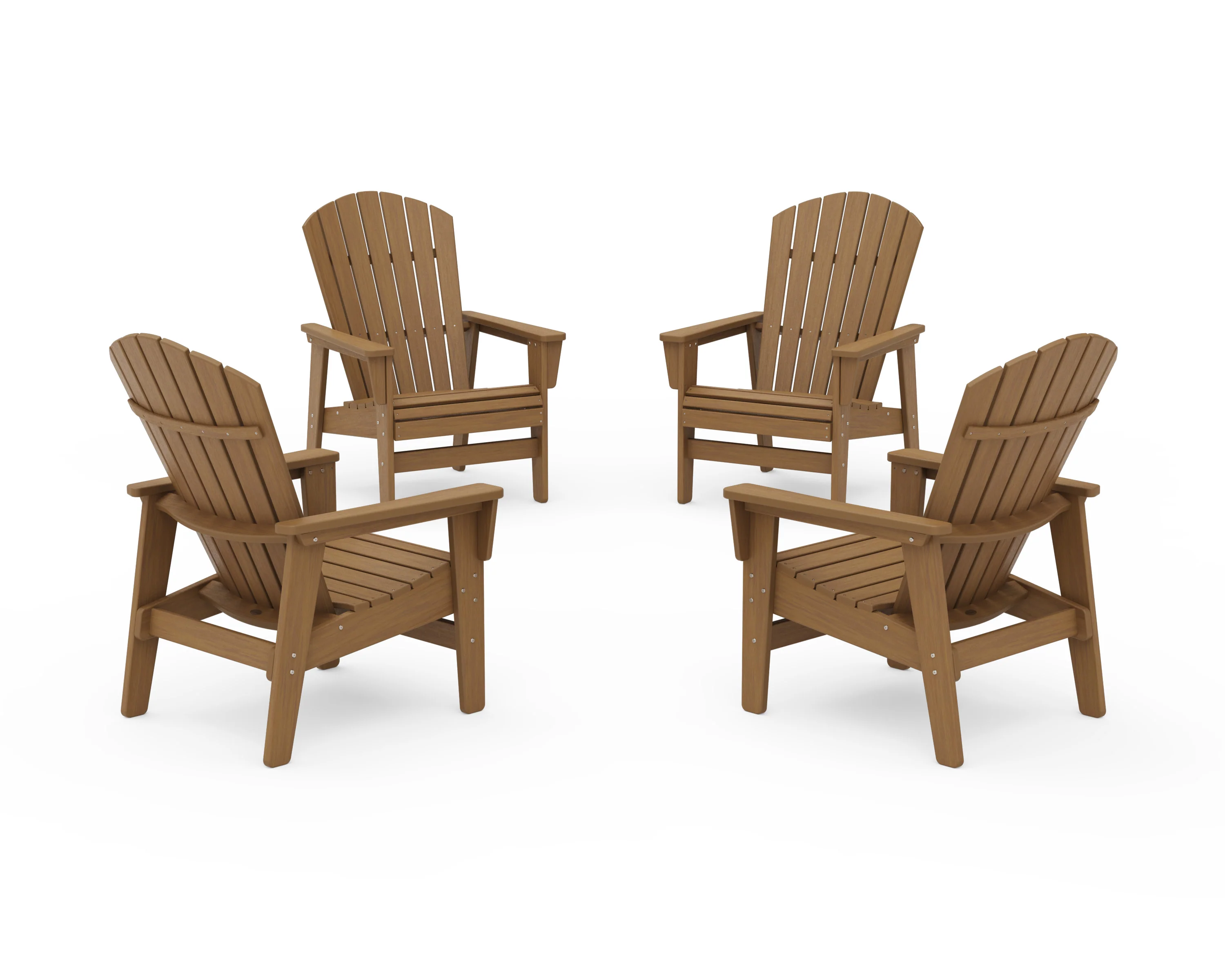 4-Piece Nautical Grand Upright Adirondack Chair Conversation Set - Image 20