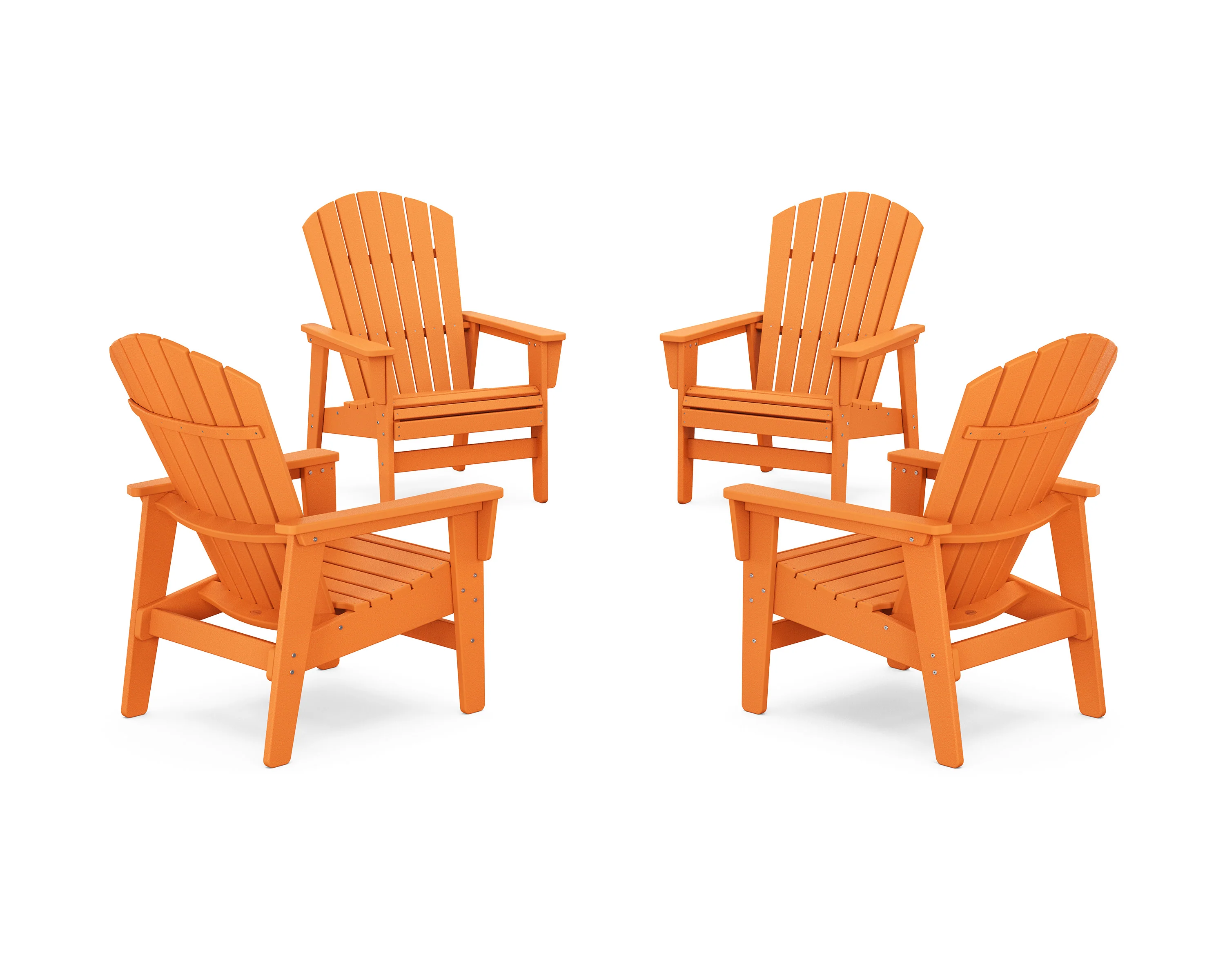 4-Piece Nautical Grand Upright Adirondack Chair Conversation Set - Image 3