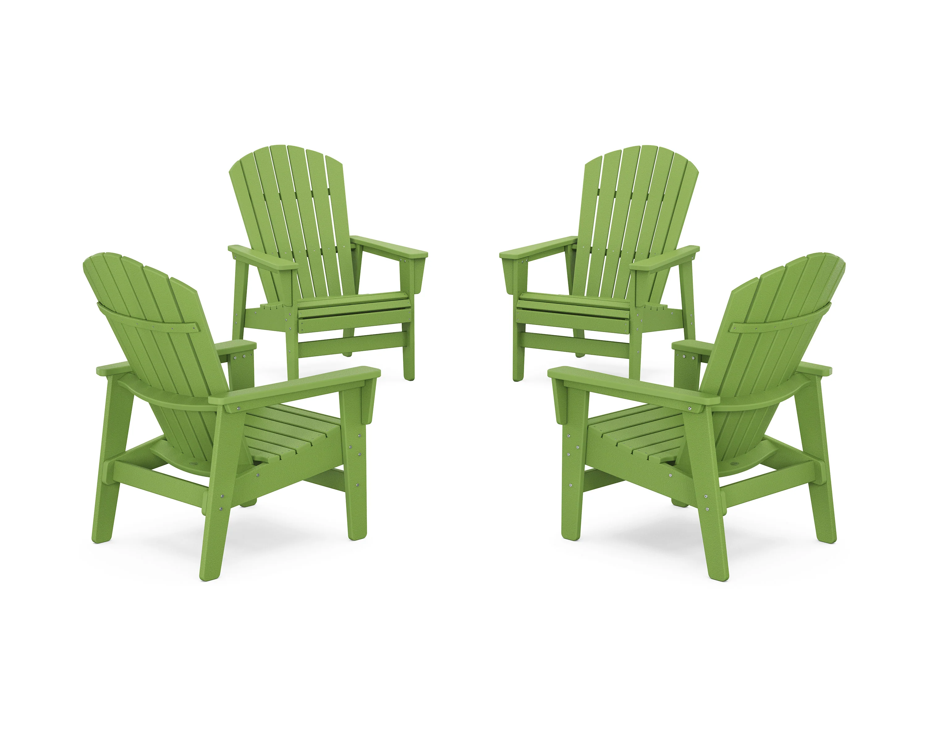 4-Piece Nautical Grand Upright Adirondack Chair Conversation Set - Image 4