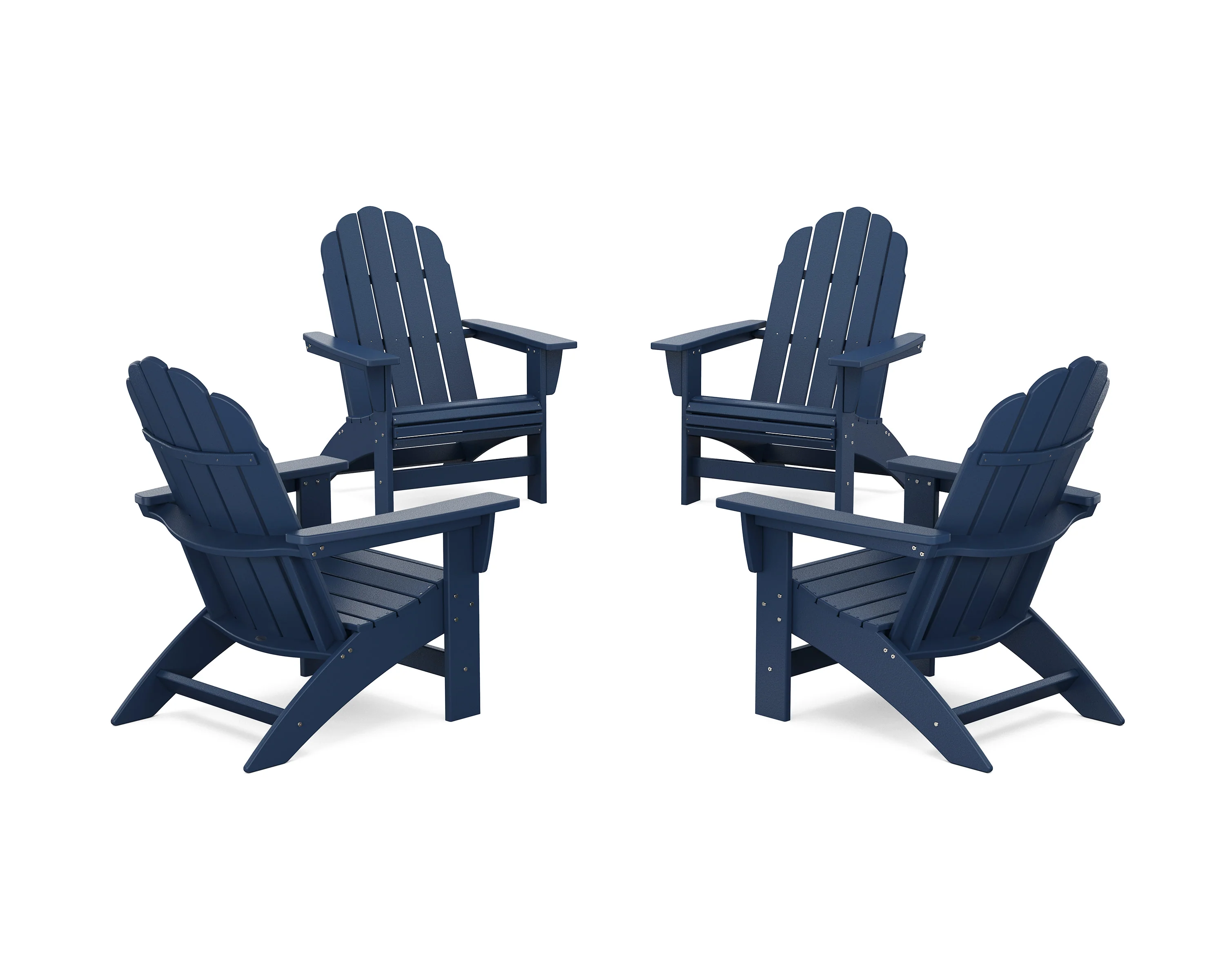 4-Piece Vineyard Grand Adirondack Chair Conversation Set - Image 11