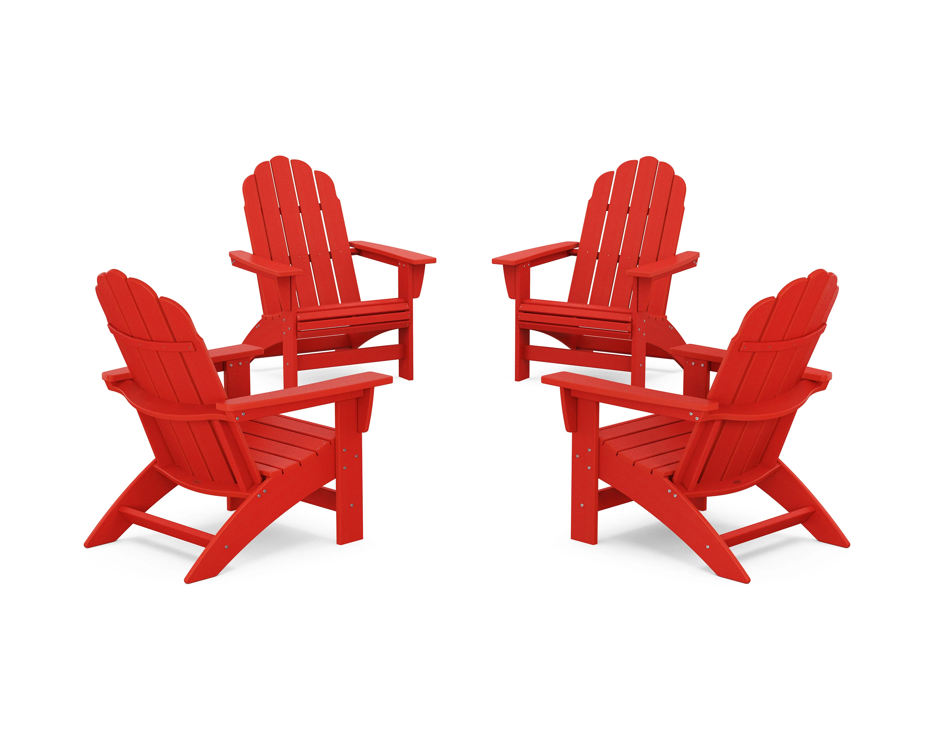 4-Piece Vineyard Grand Adirondack Chair Conversation Set - Image 12