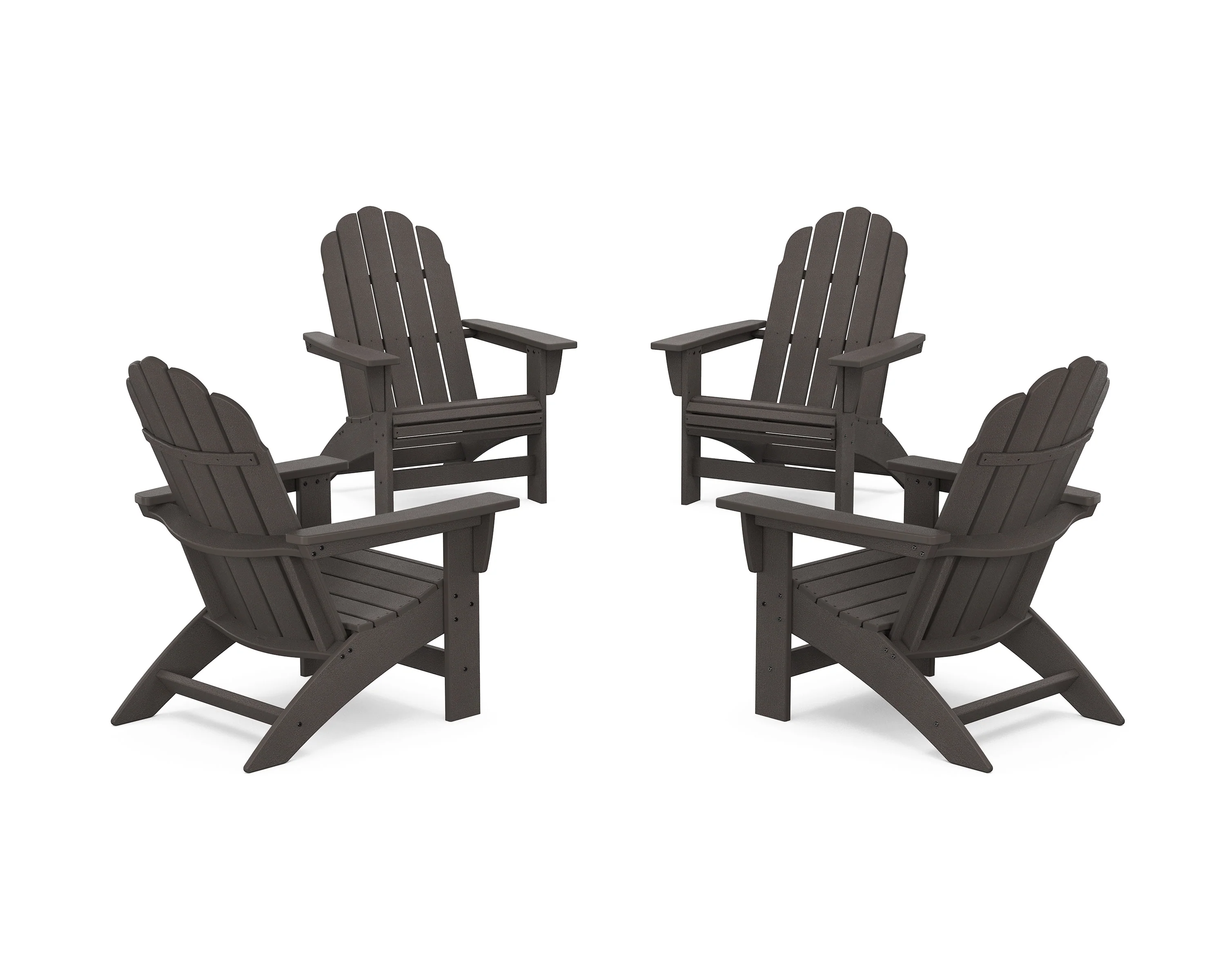 4-Piece Vineyard Grand Adirondack Chair Conversation Set - Image 14