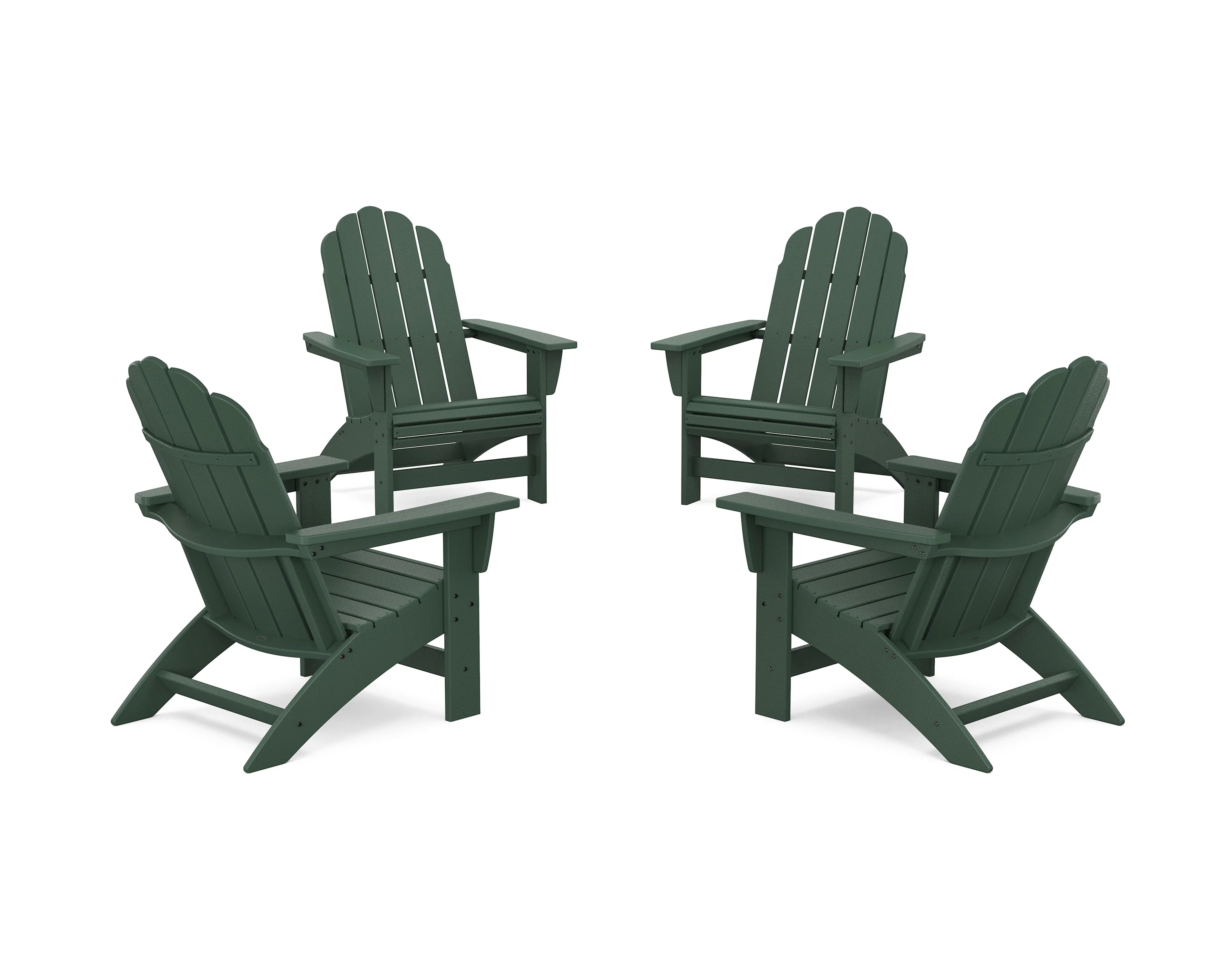 4-Piece Vineyard Grand Adirondack Chair Conversation Set - Image 4