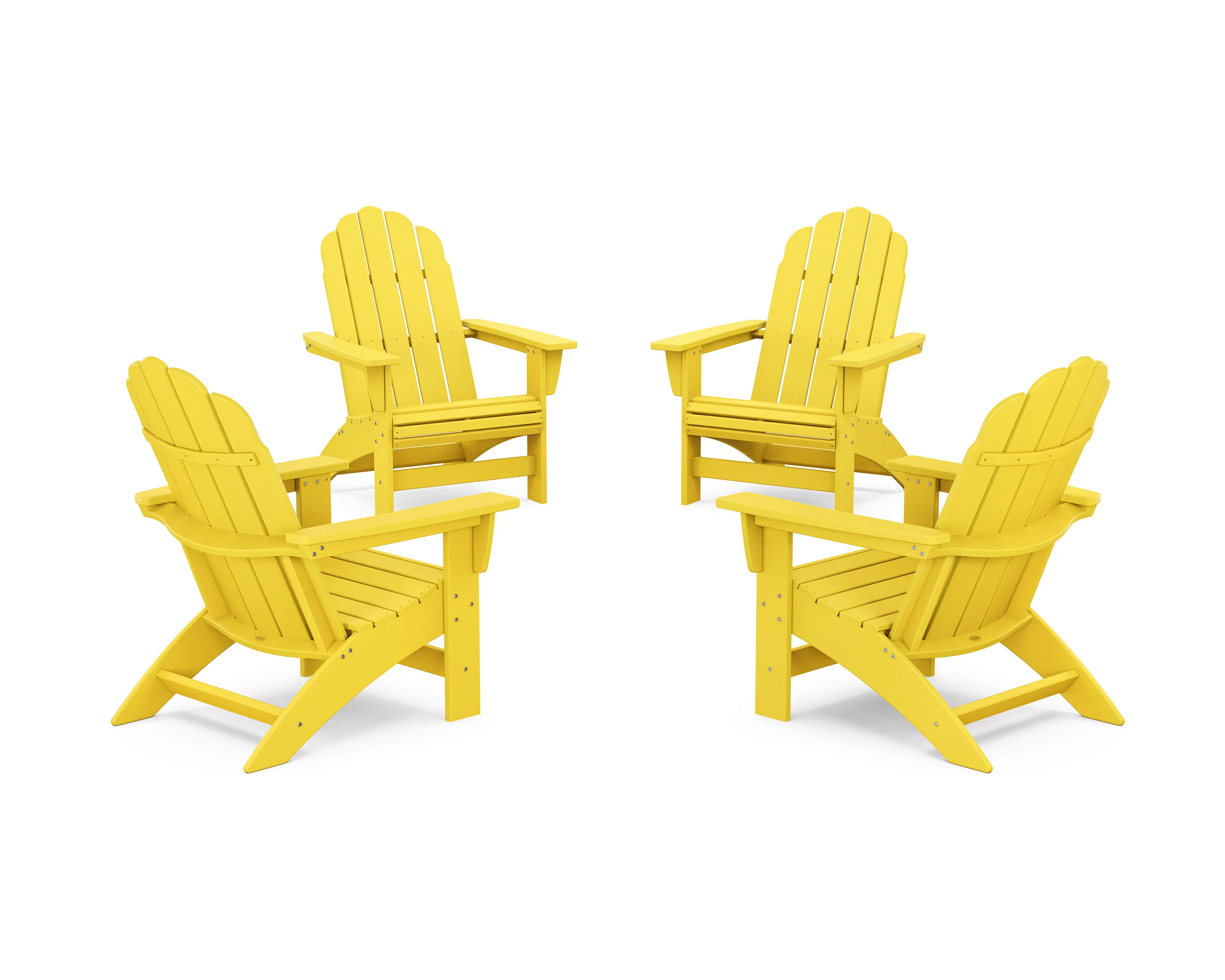 4-Piece Vineyard Grand Adirondack Chair Conversation Set - Image 5