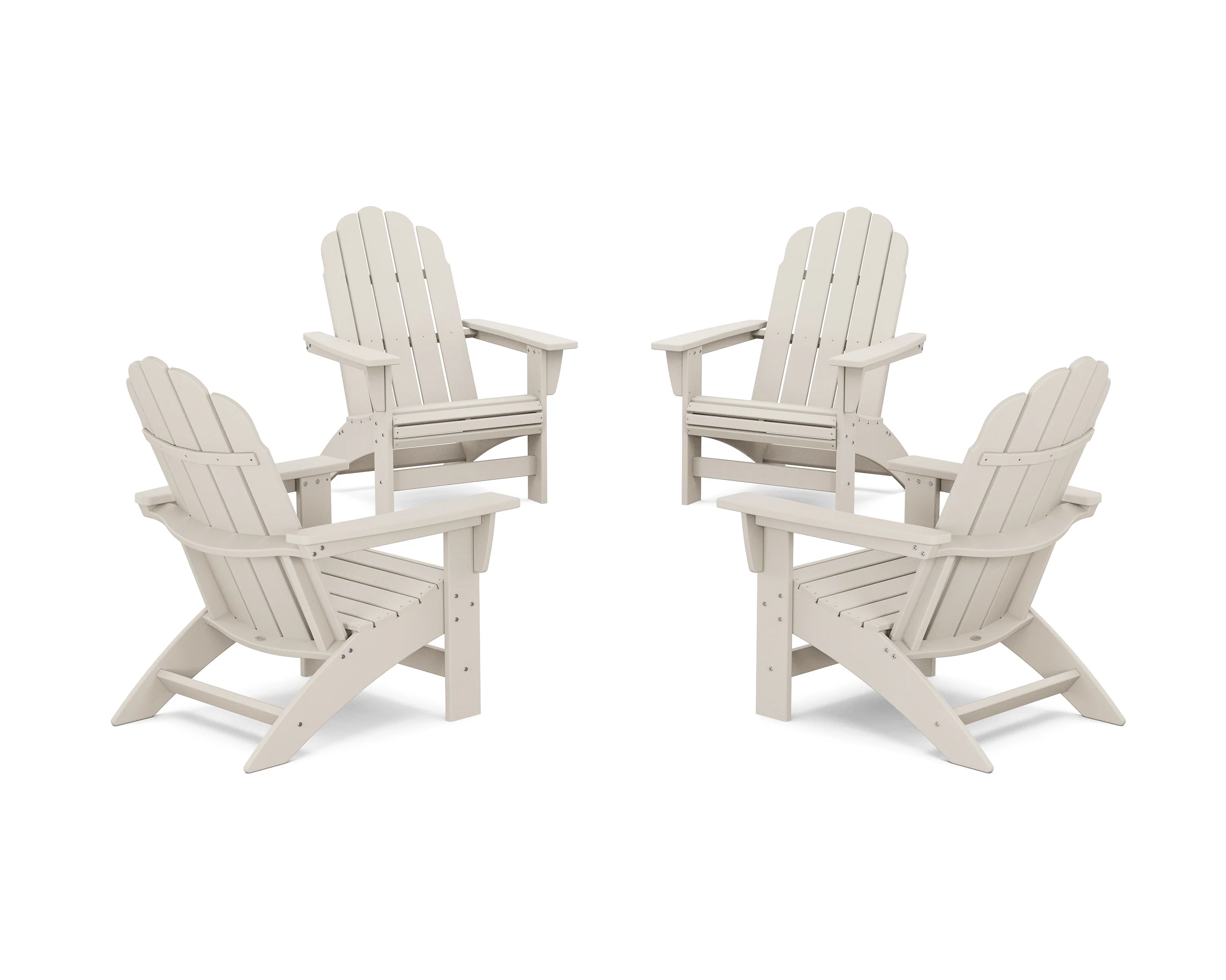 4-Piece Vineyard Grand Adirondack Chair Conversation Set - Image 8
