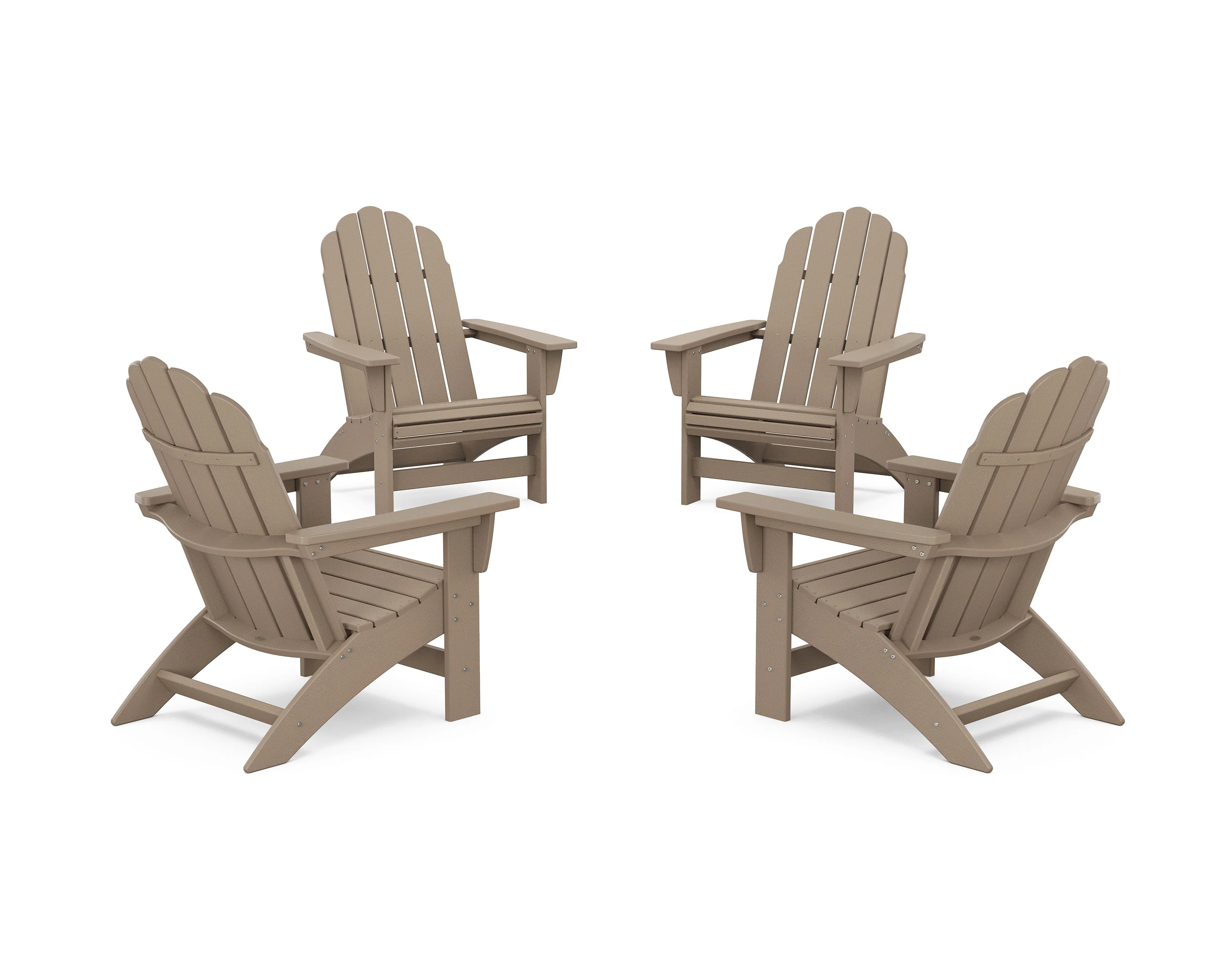 4-Piece Vineyard Grand Adirondack Chair Conversation Set - Image 9