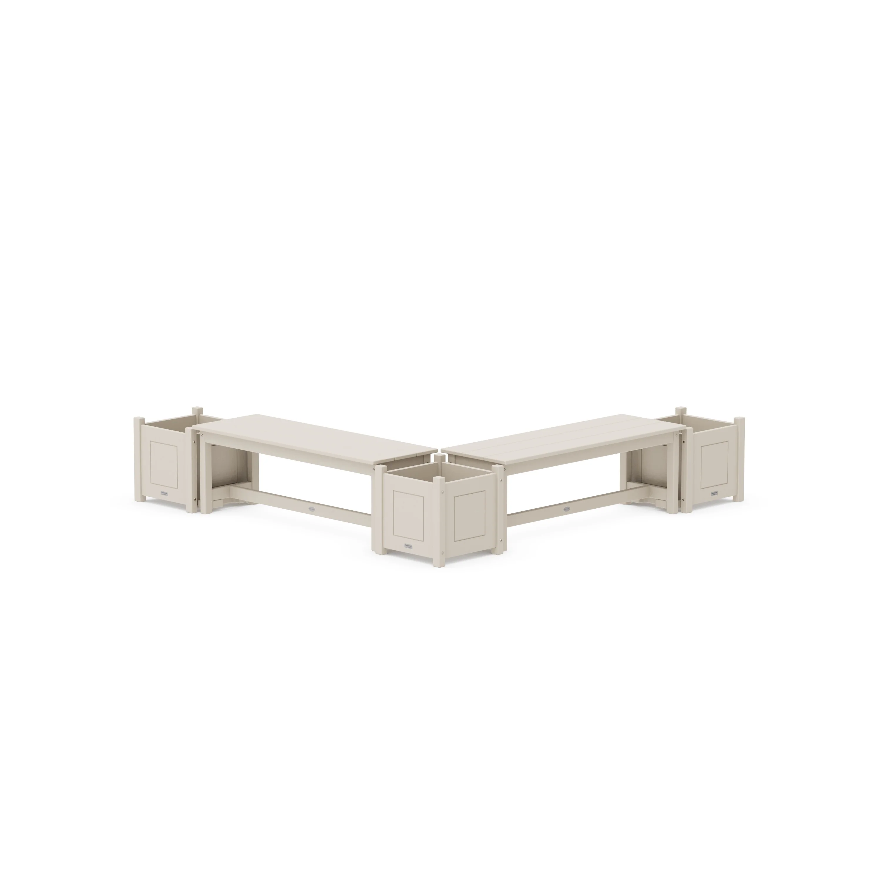 48" Country Living L- Shaped Planter Bench Corner Set - Image 8