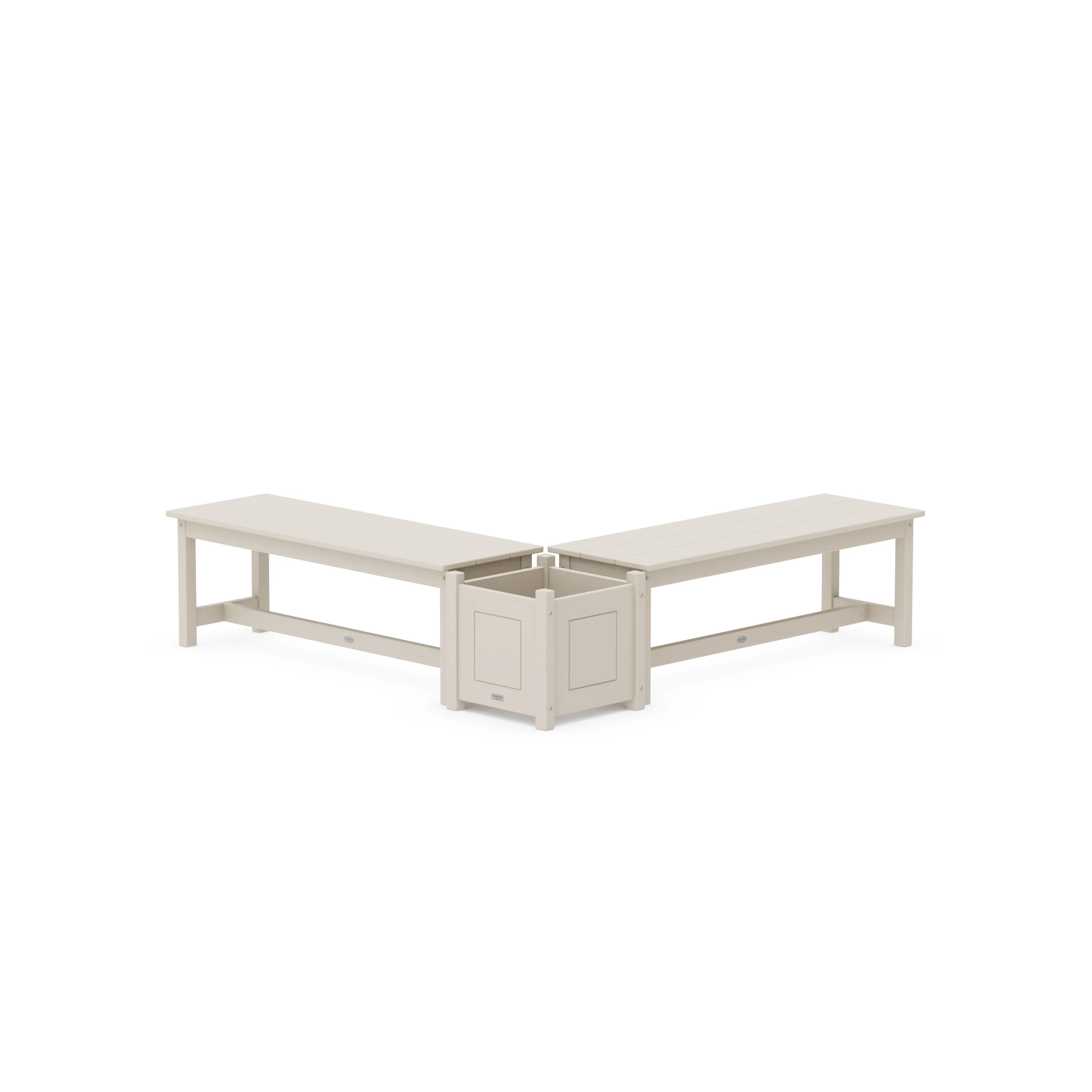 48" Country Living L- Shaped Planter Bench Set - Image 2