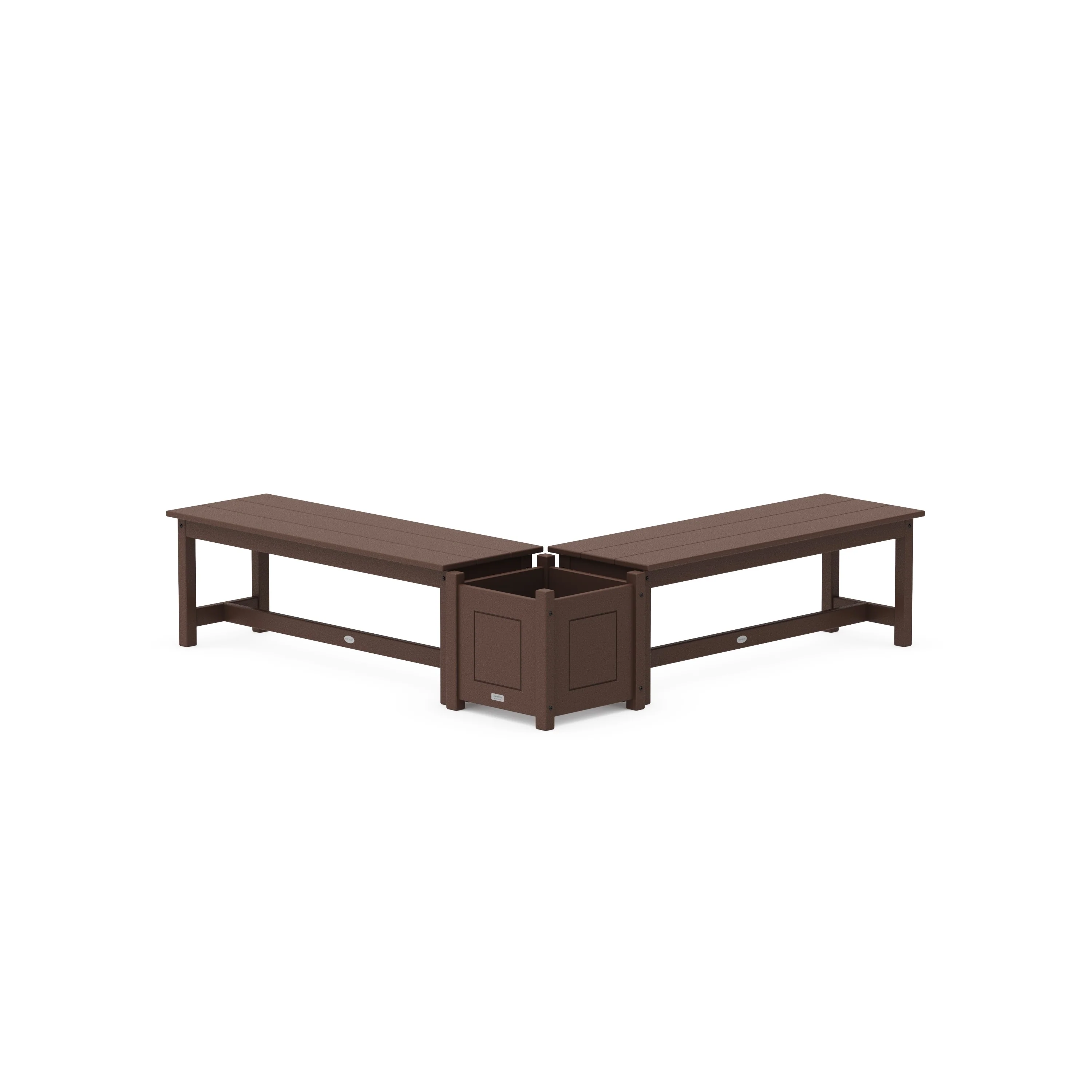 48" Country Living L- Shaped Planter Bench Set - Image 4