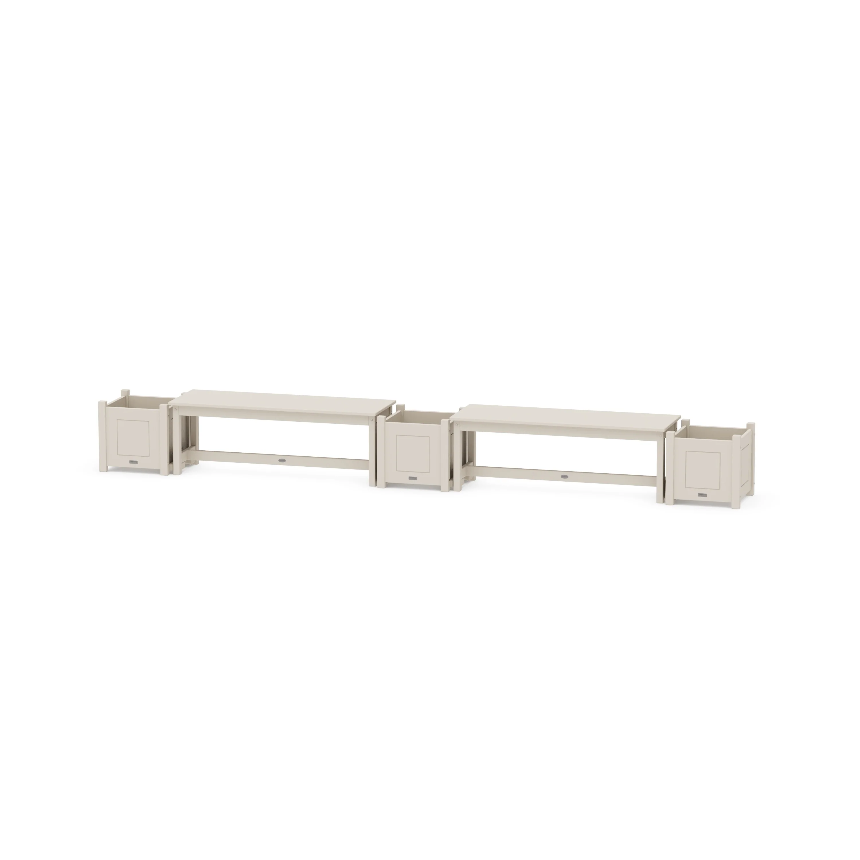 48" Country Living Straight Double Planter Bench Set - Image 7