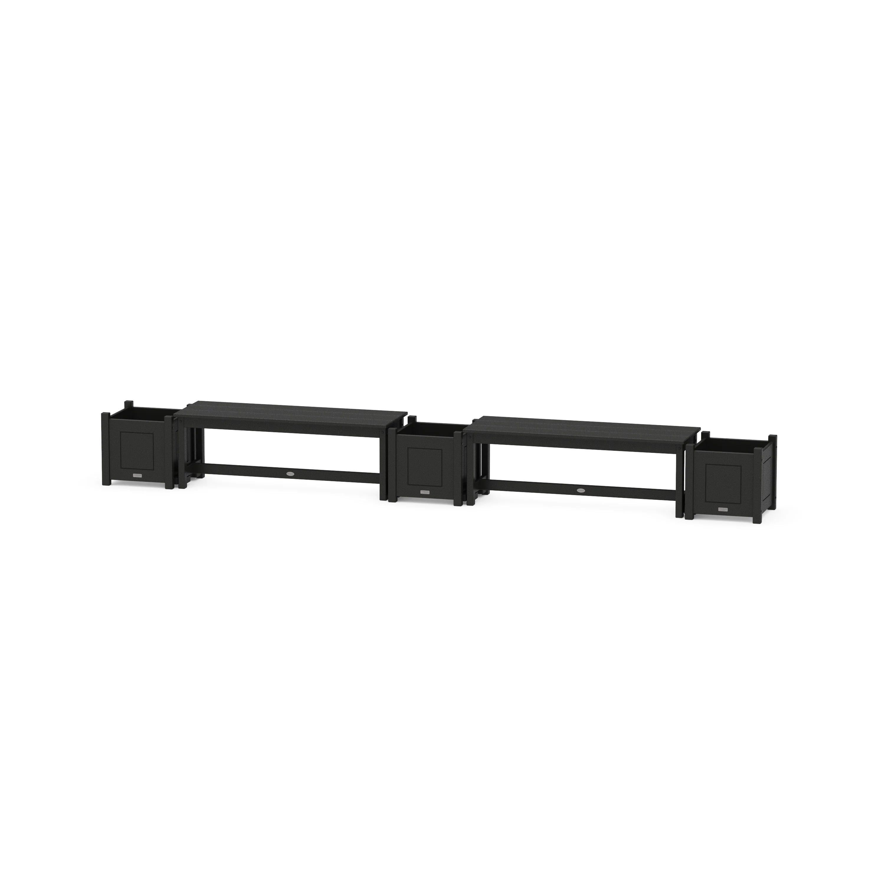 48" Country Living Straight Double Planter Bench Set - Image 8