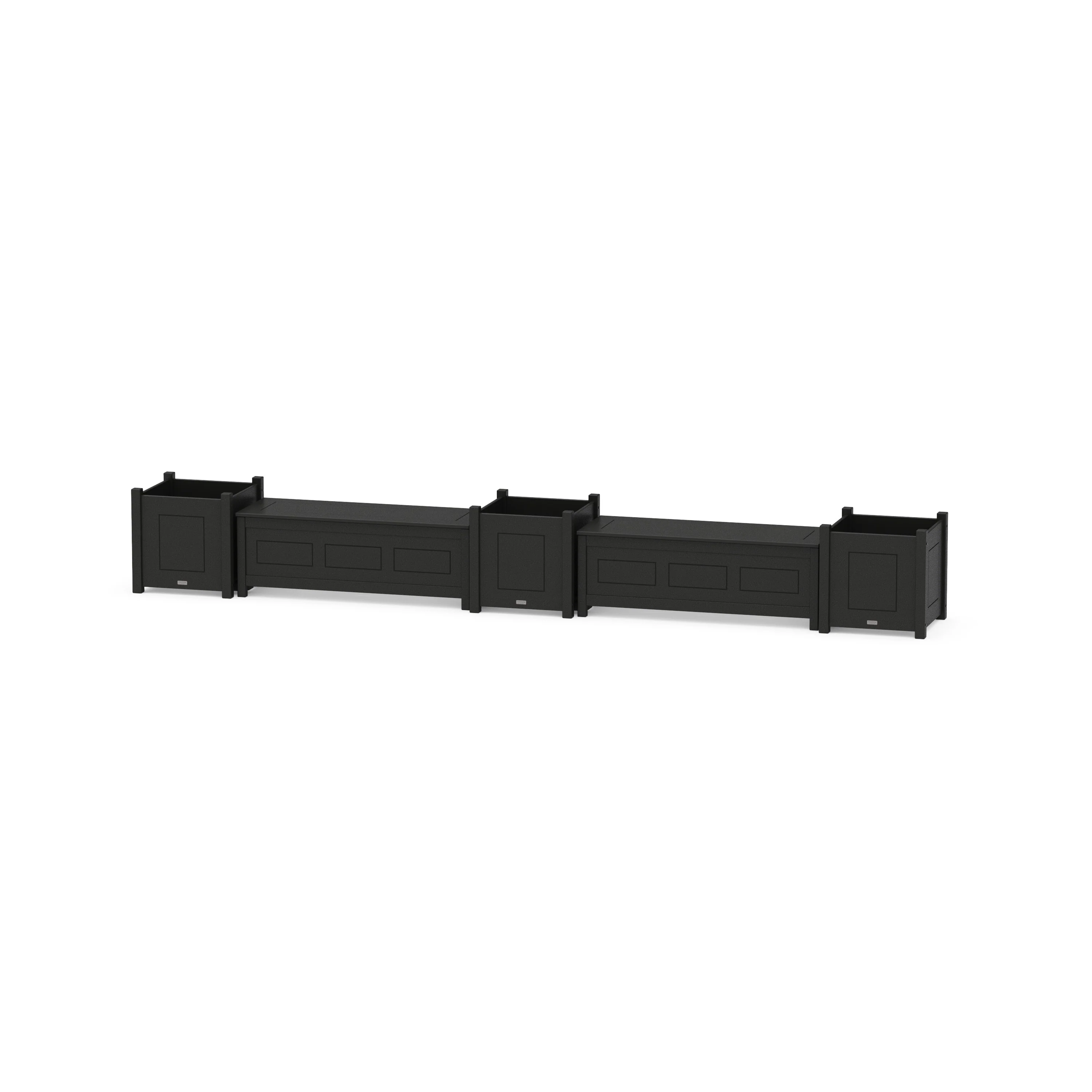 48" Country Living Straight Double Planter Storage Bench Set- Large - Image 5