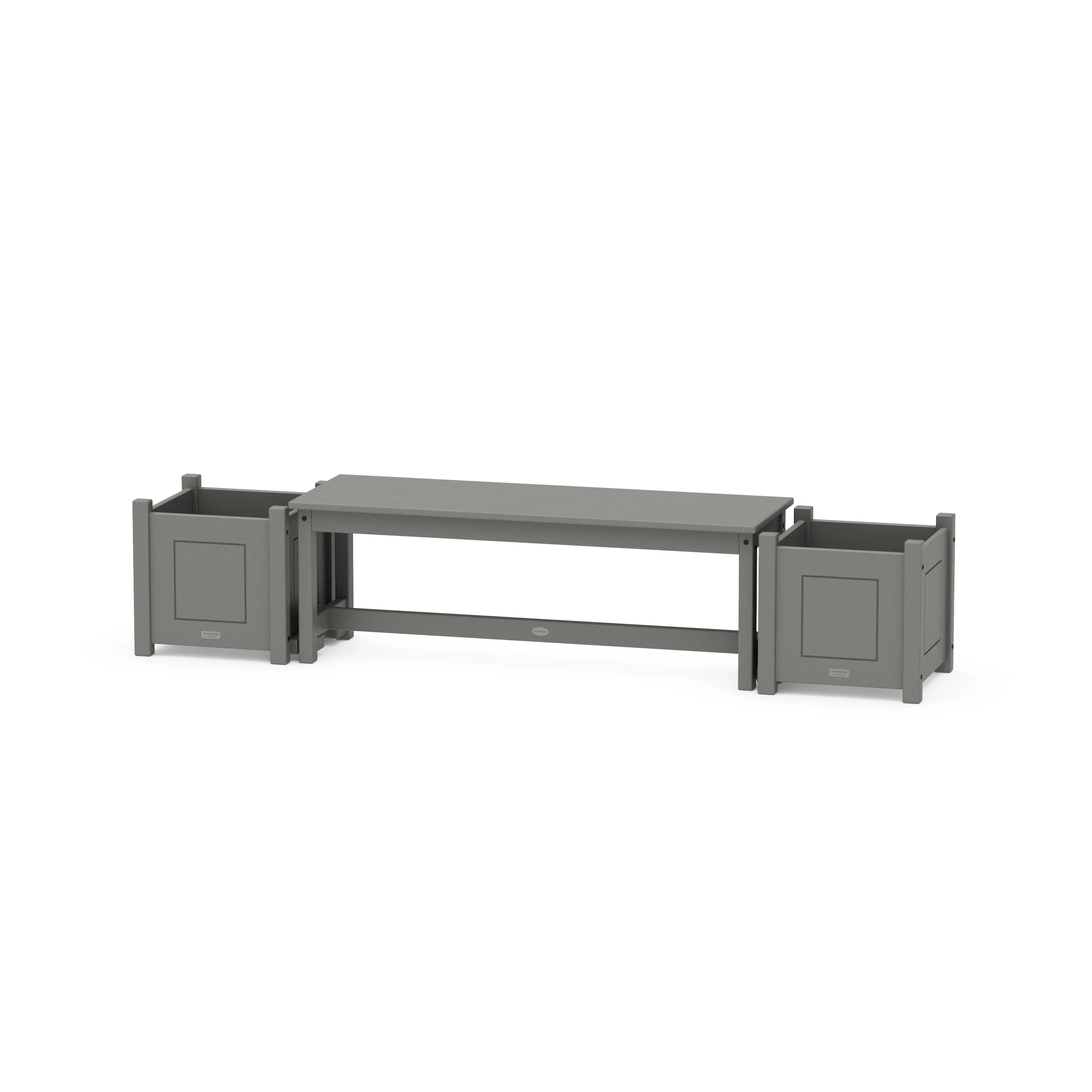 48" Country Living Straight Planter Bench Set