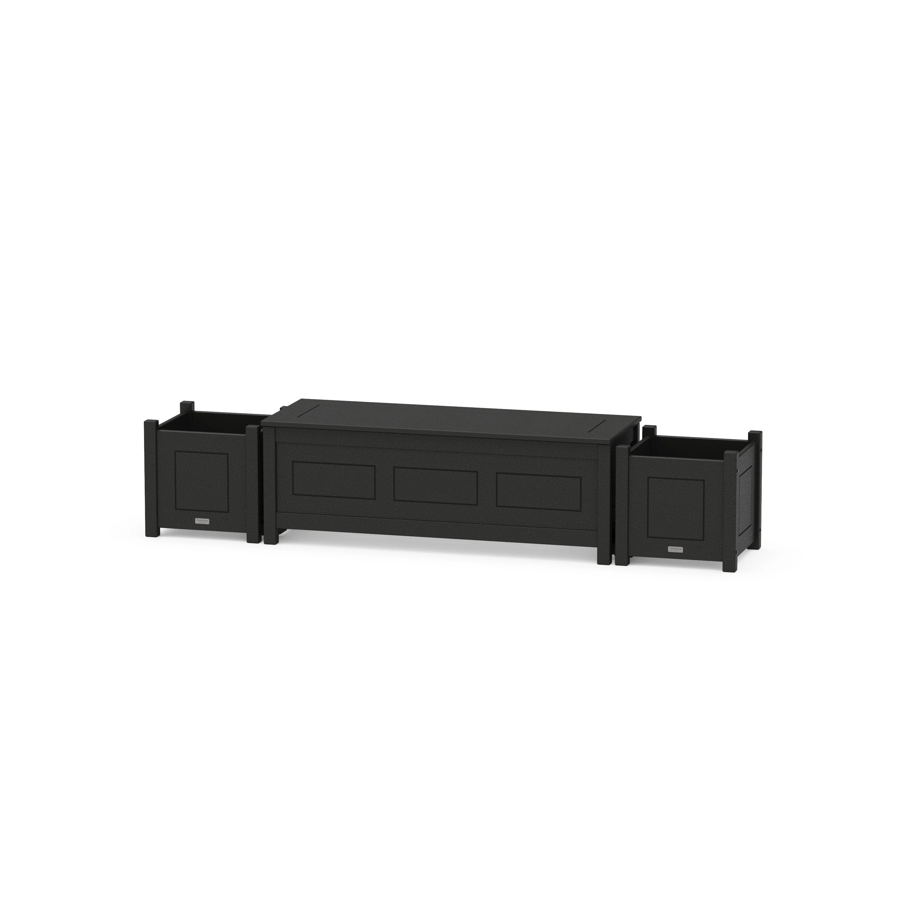 48" Country Living Straight Planter Storage Bench Set - Image 6