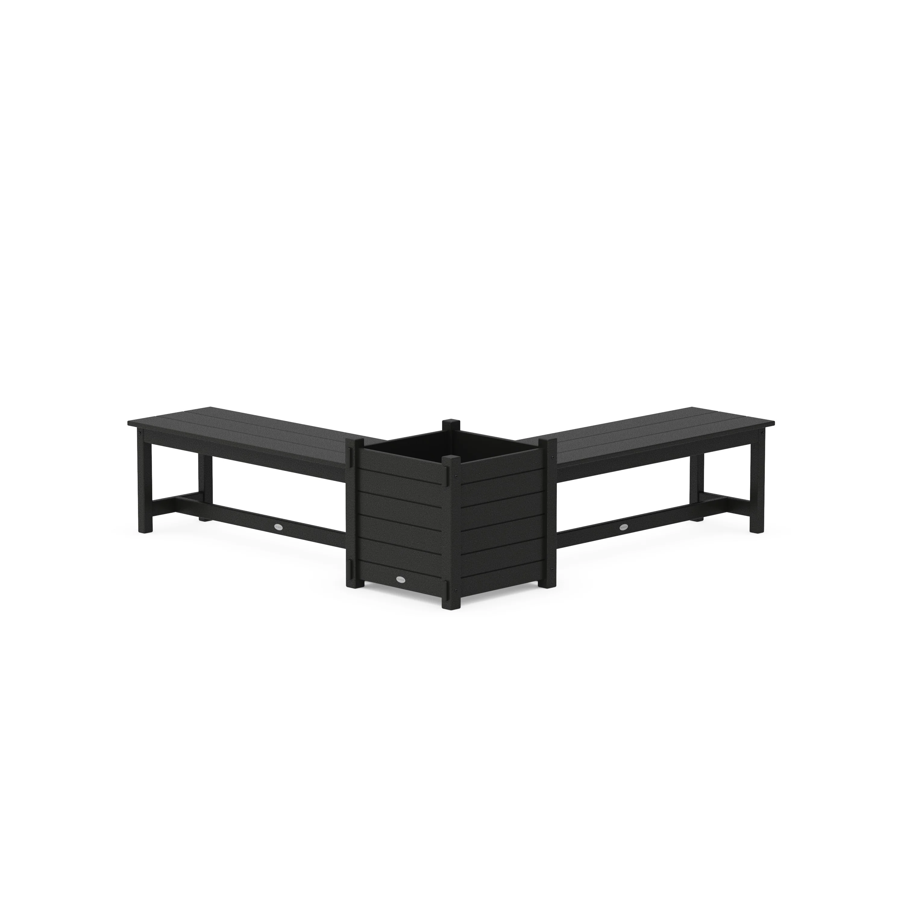48" Nautical L- Shaped Planter Bench Set- Large - Image 3