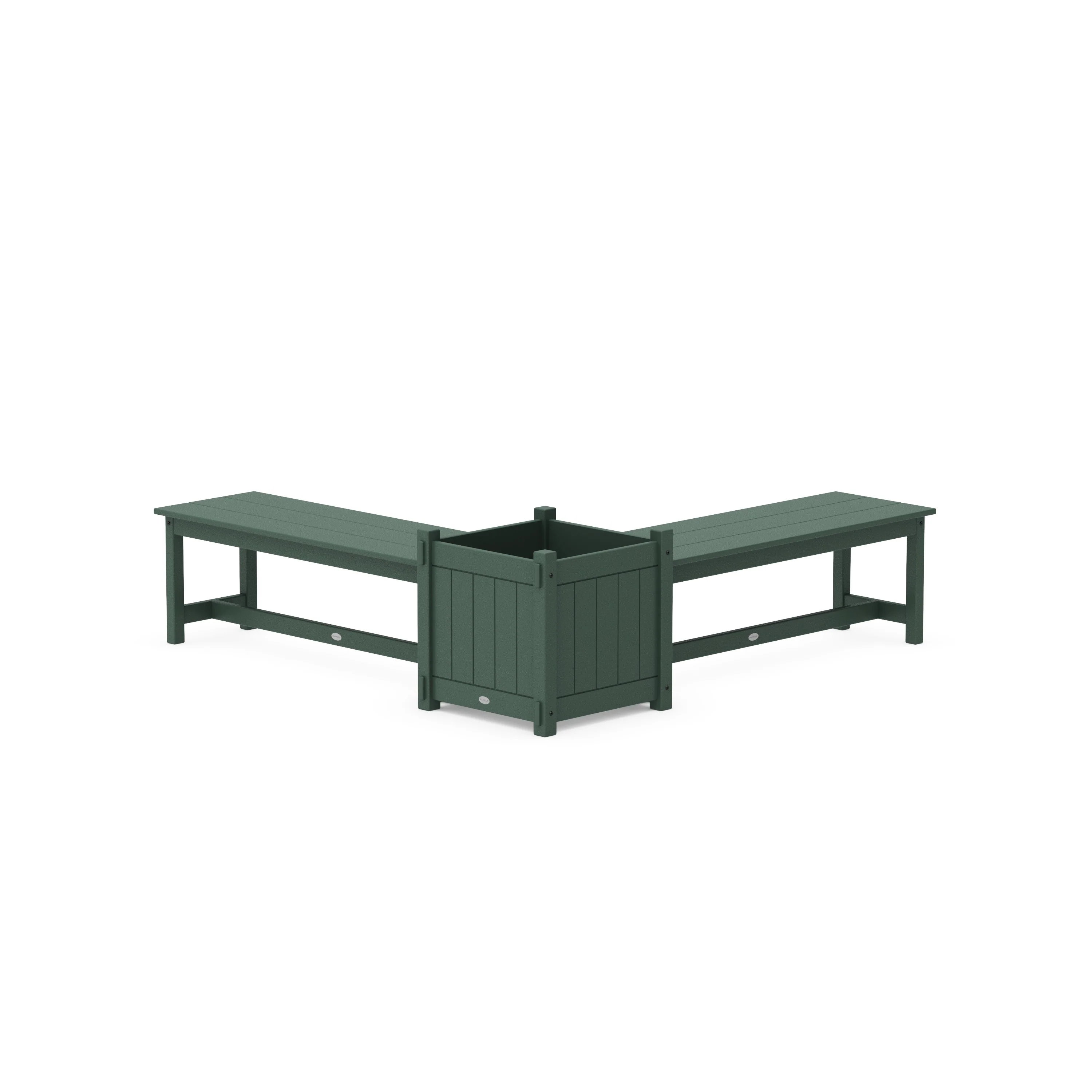48" Vineyard L- Shaped Planter Bench Set- Large - Image 6