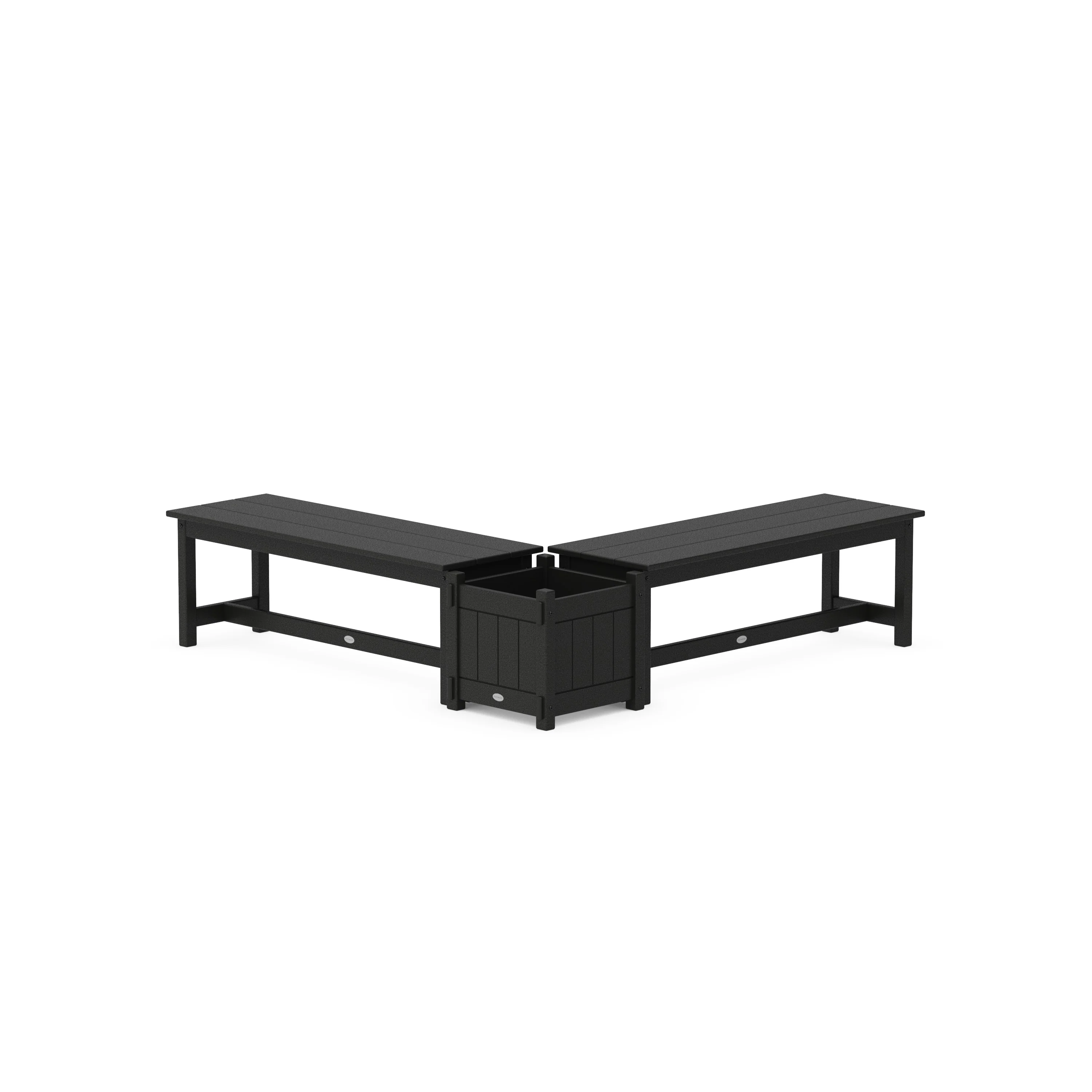 48" Vineyard L- Shaped Planter Bench Set - Image 2