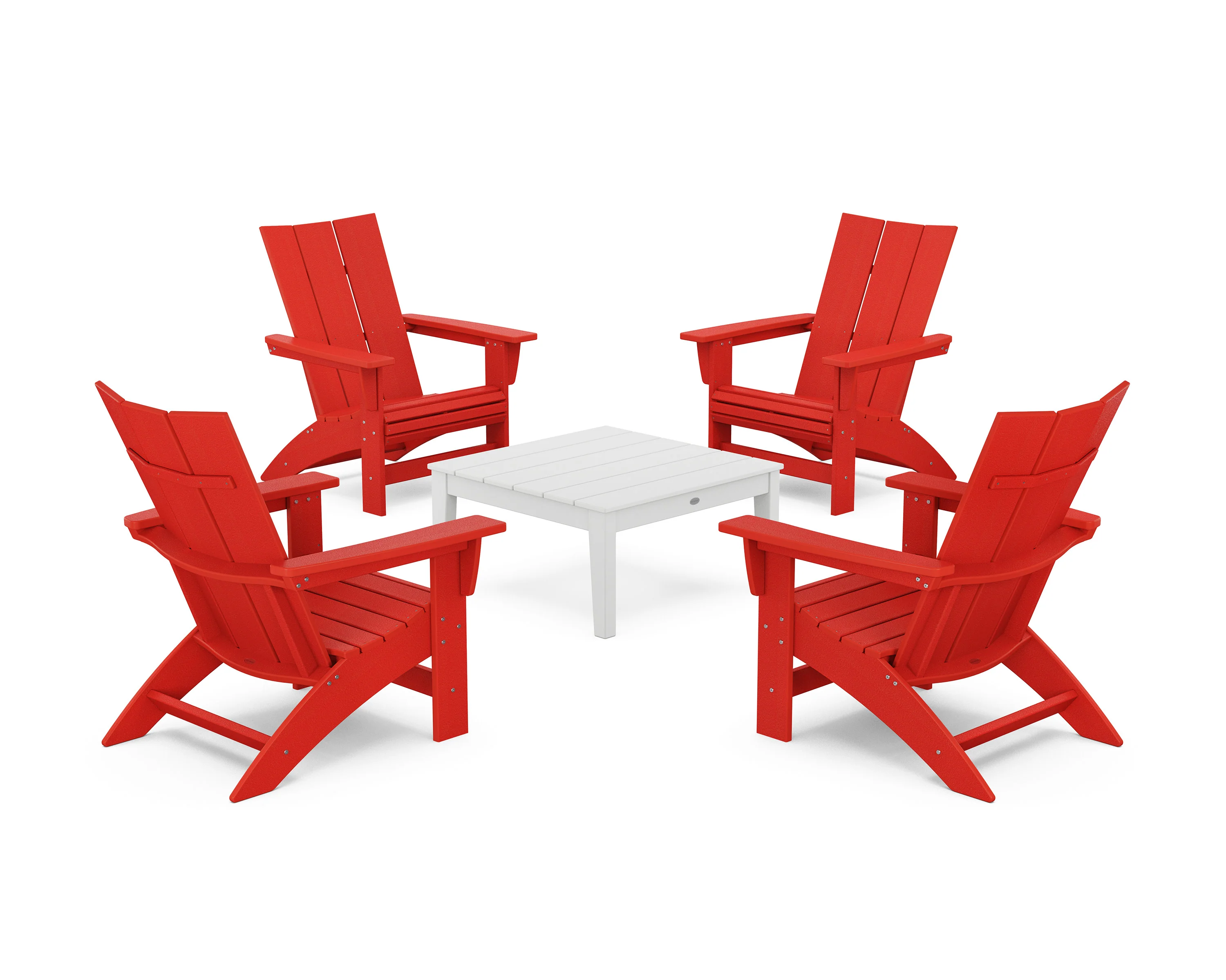 5-Piece Modern Grand Adirondack Chair Conversation Group - Image 13