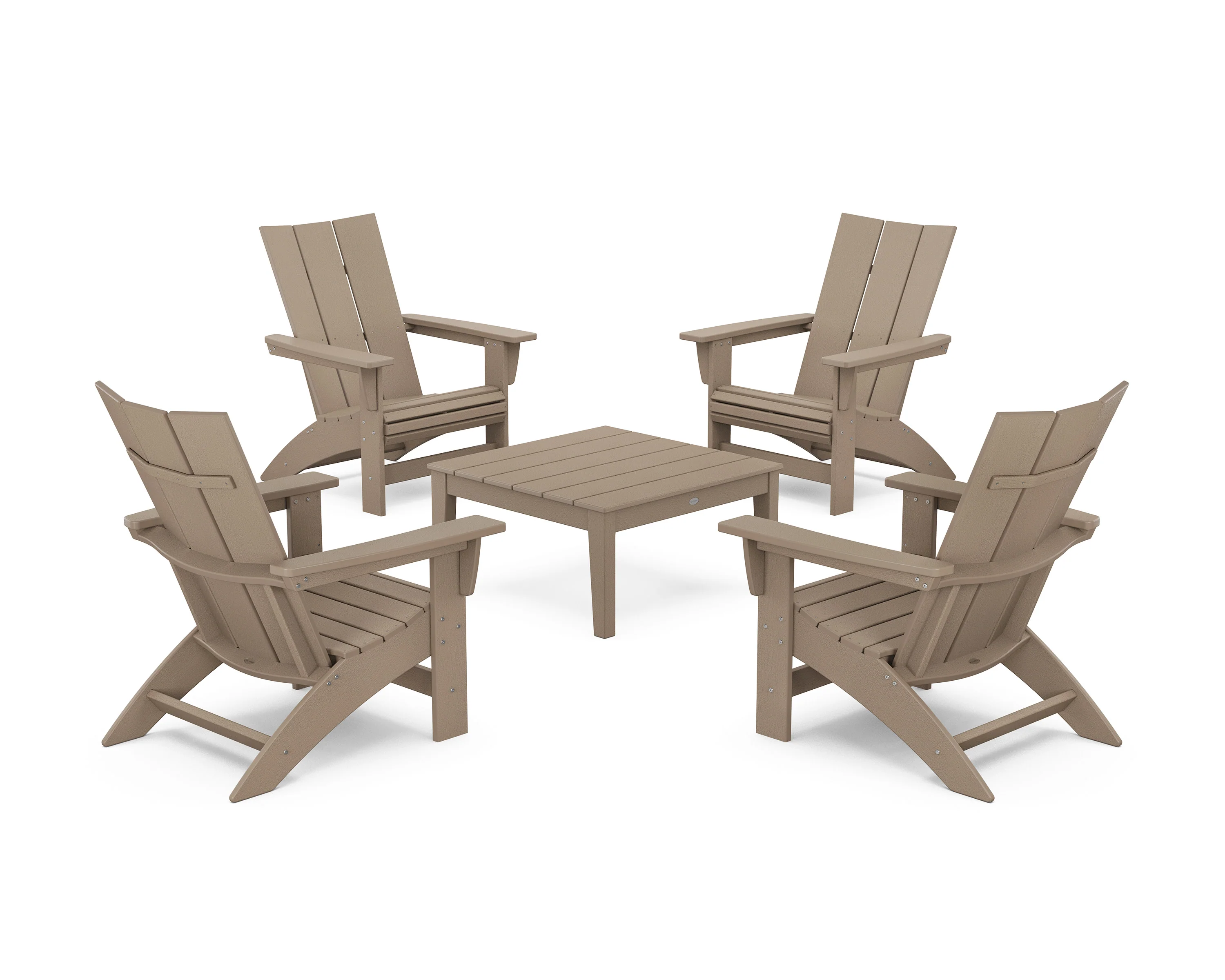 5-Piece Modern Grand Adirondack Chair Conversation Group - Image 14