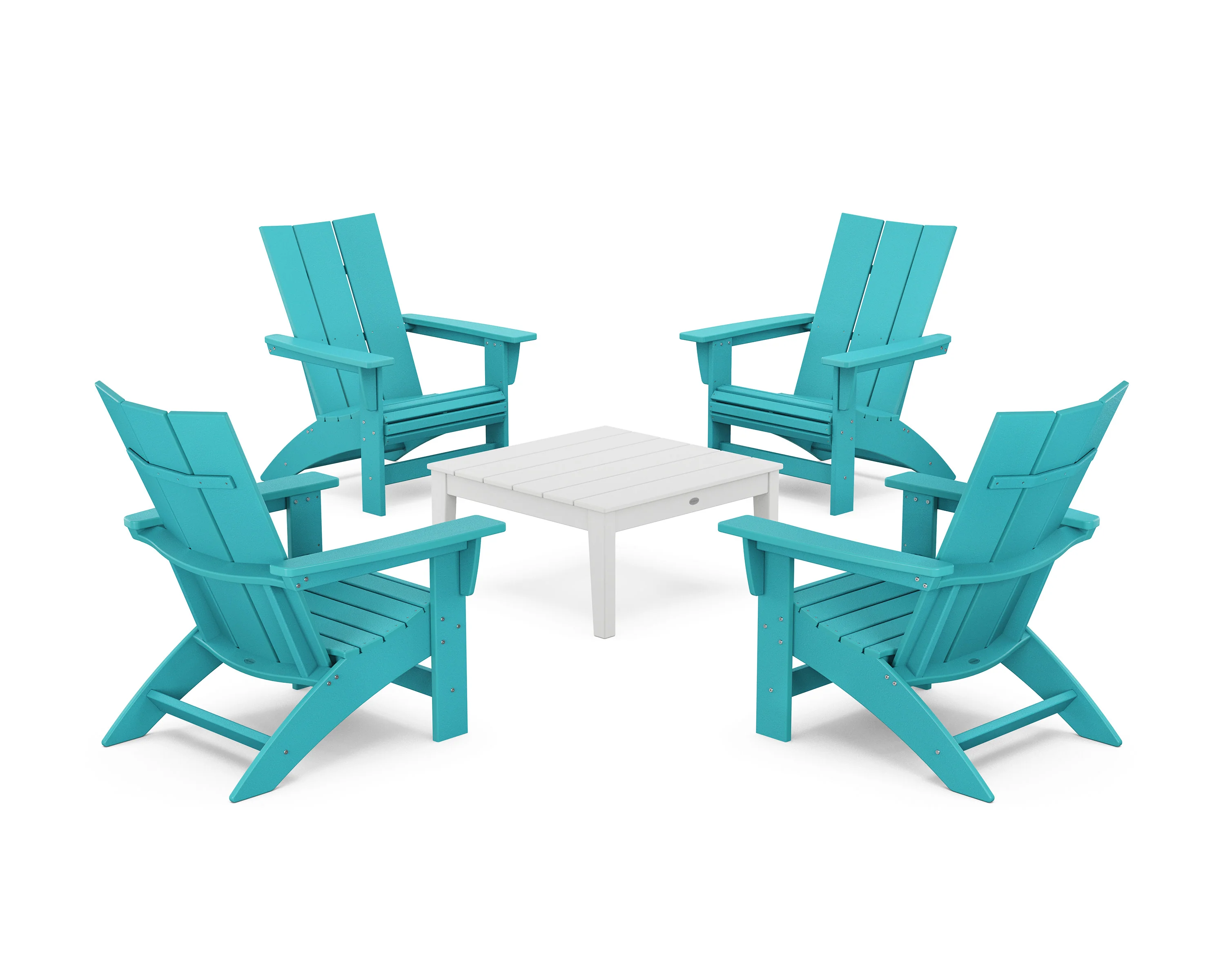 5-Piece Modern Grand Adirondack Chair Conversation Group - Image 17