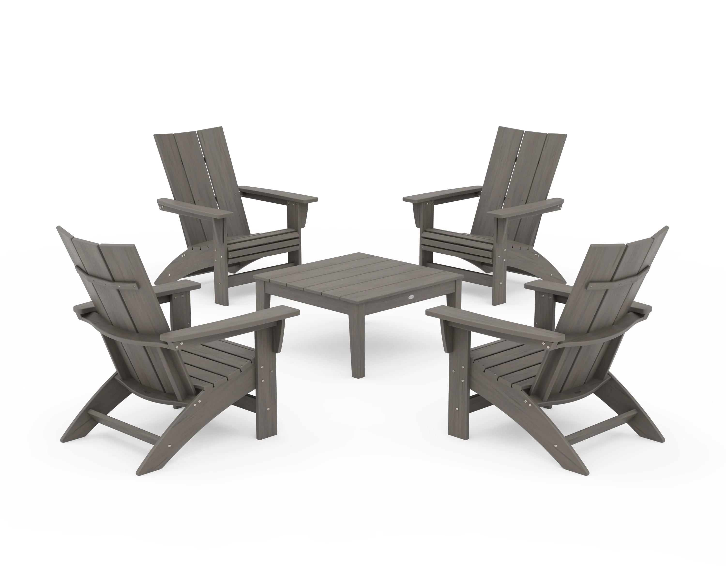 5-Piece Modern Grand Adirondack Chair Conversation Group - Image 18