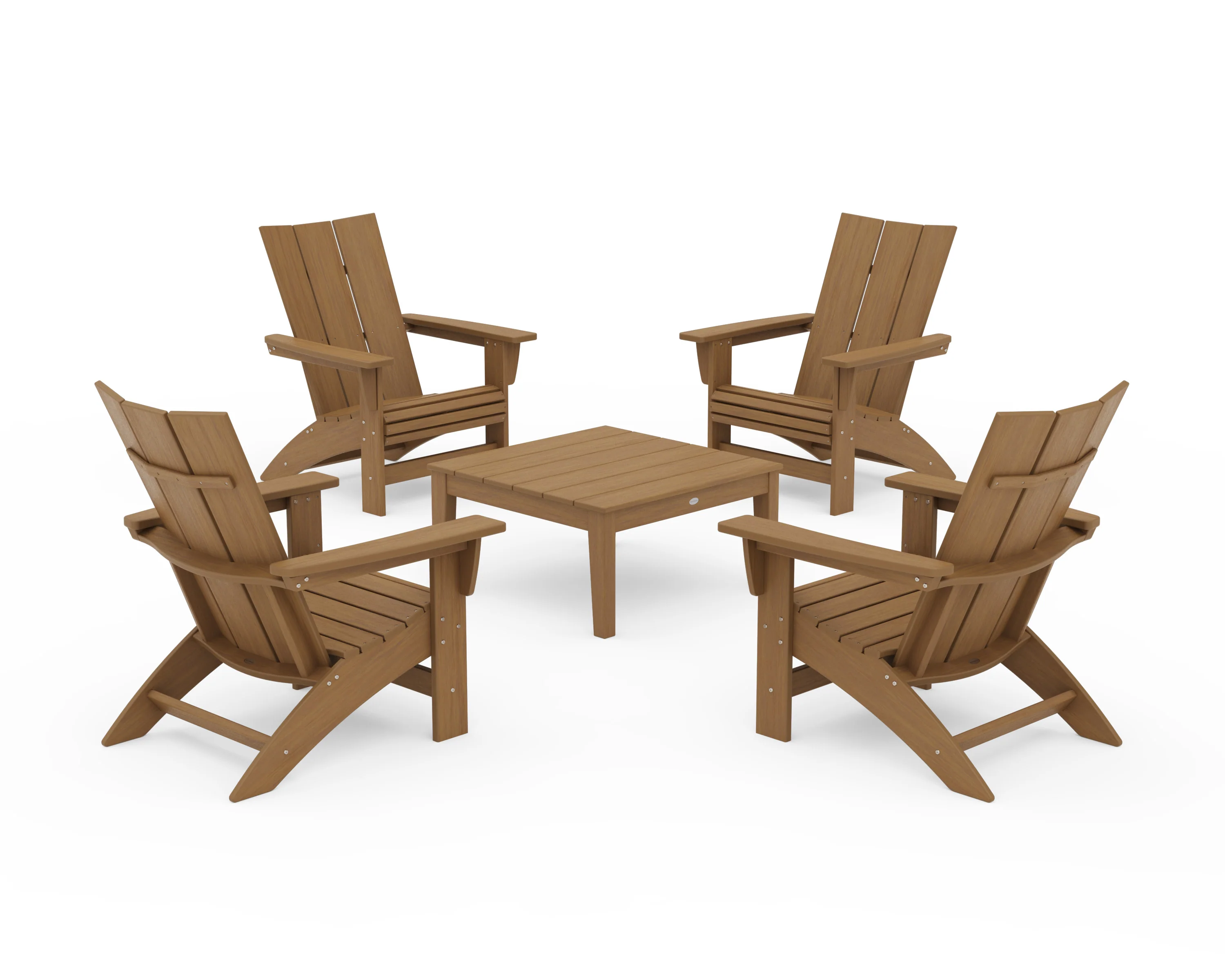 5-Piece Modern Grand Adirondack Chair Conversation Group - Image 20