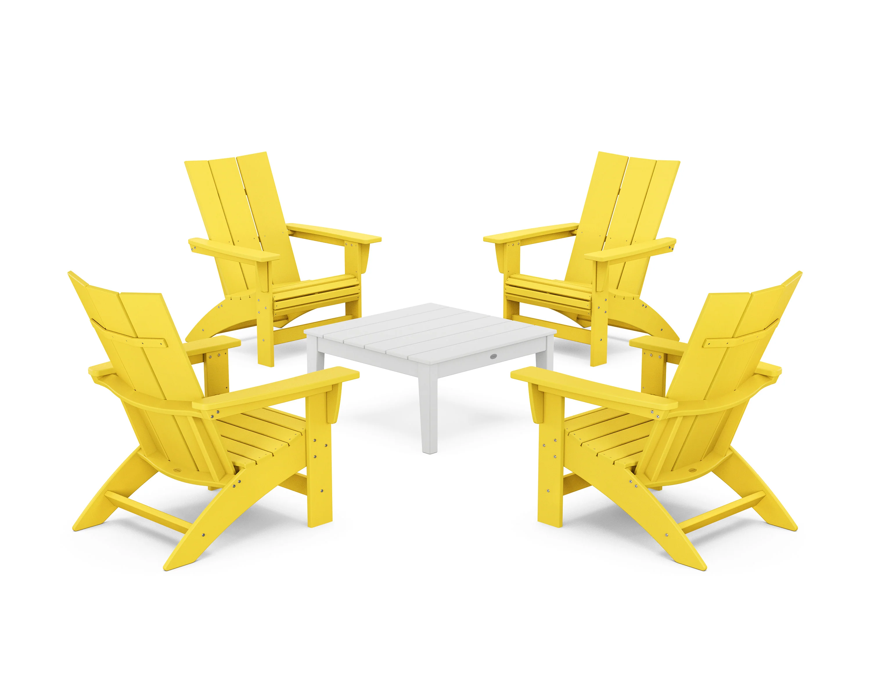 5-Piece Modern Grand Adirondack Chair Conversation Group - Image 3