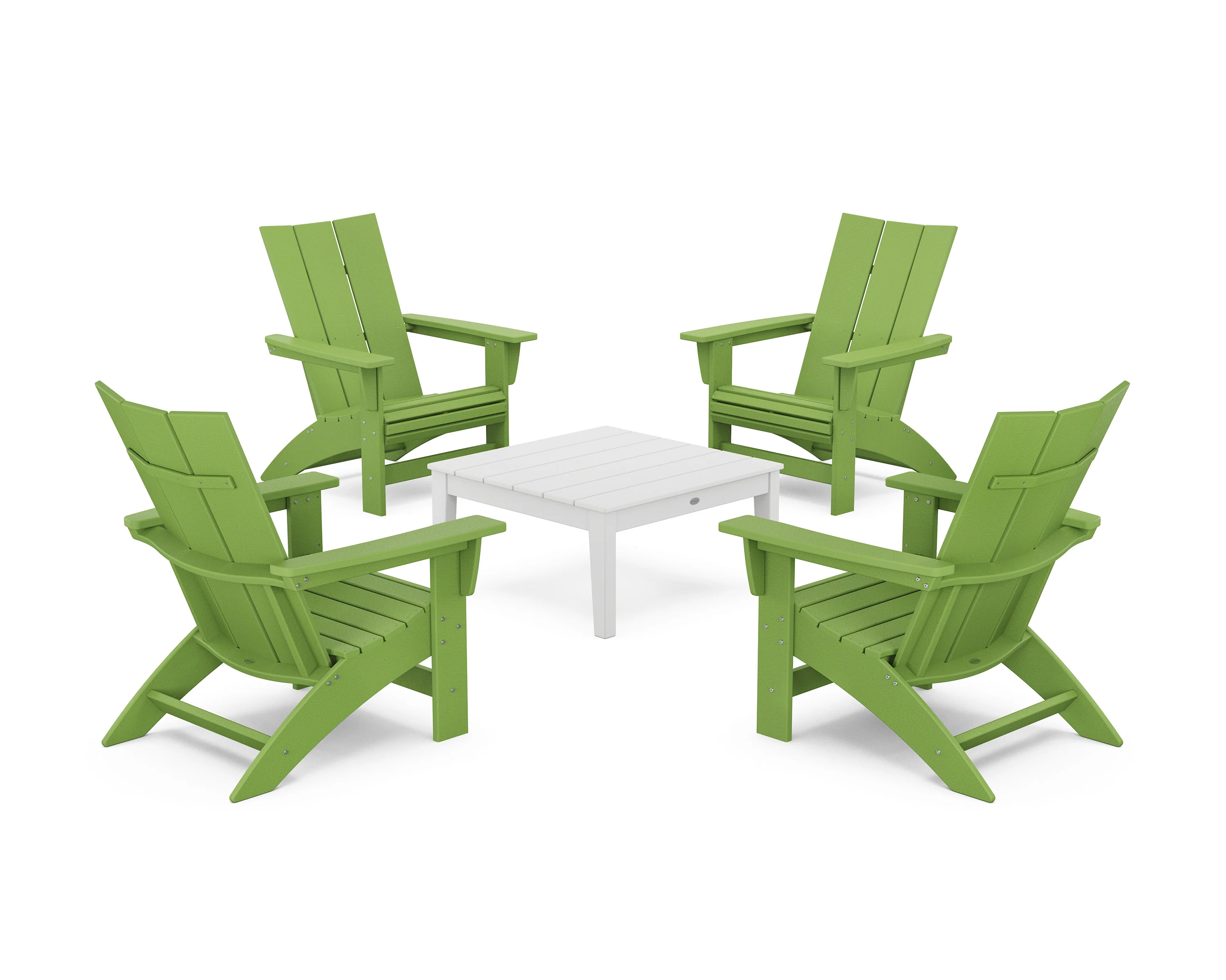 5-Piece Modern Grand Adirondack Chair Conversation Group - Image 6