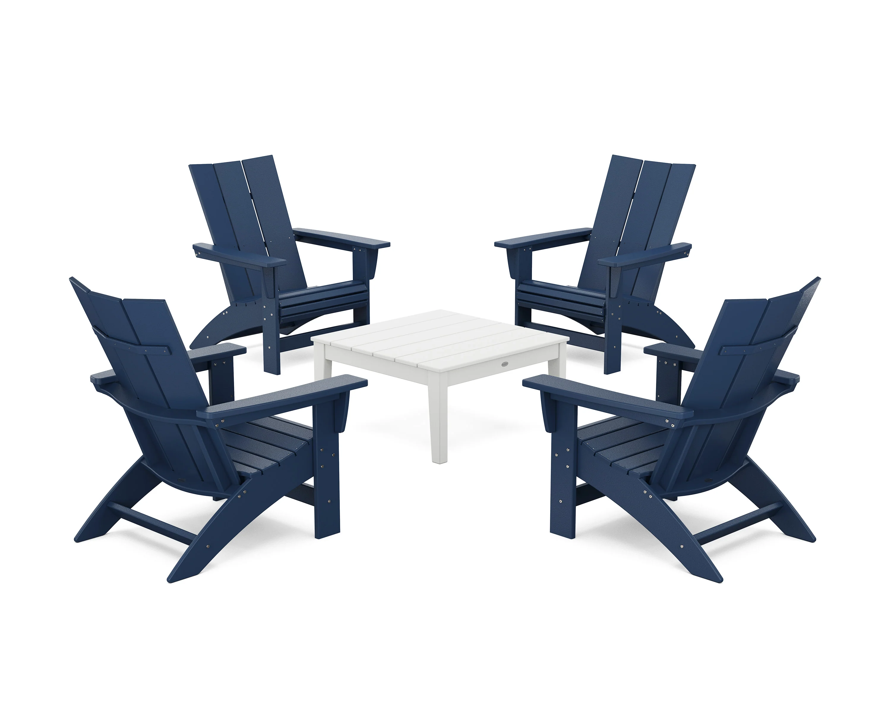 5-Piece Modern Grand Adirondack Chair Conversation Group - Image 7