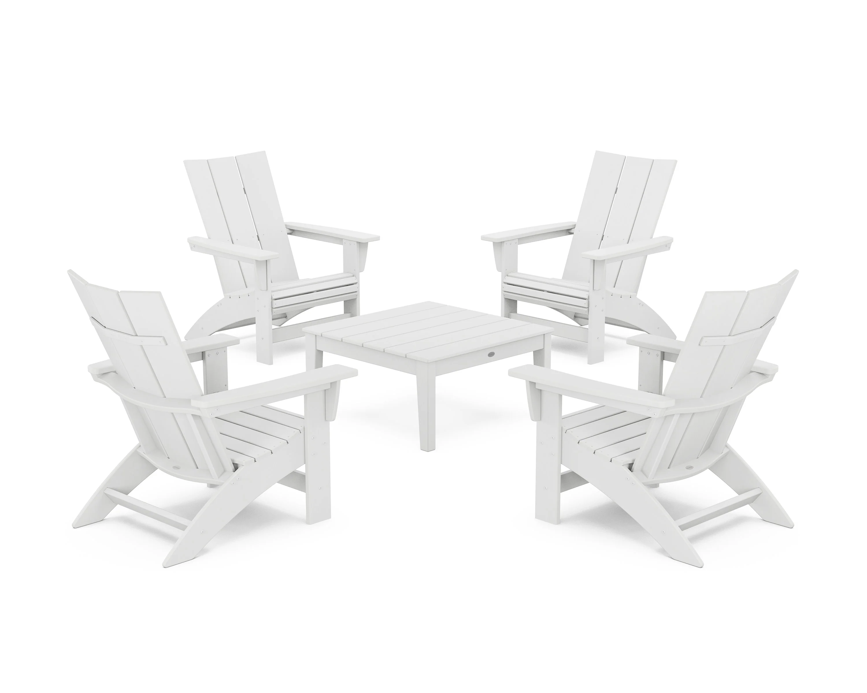 5-Piece Modern Grand Adirondack Chair Conversation Group - Image 9