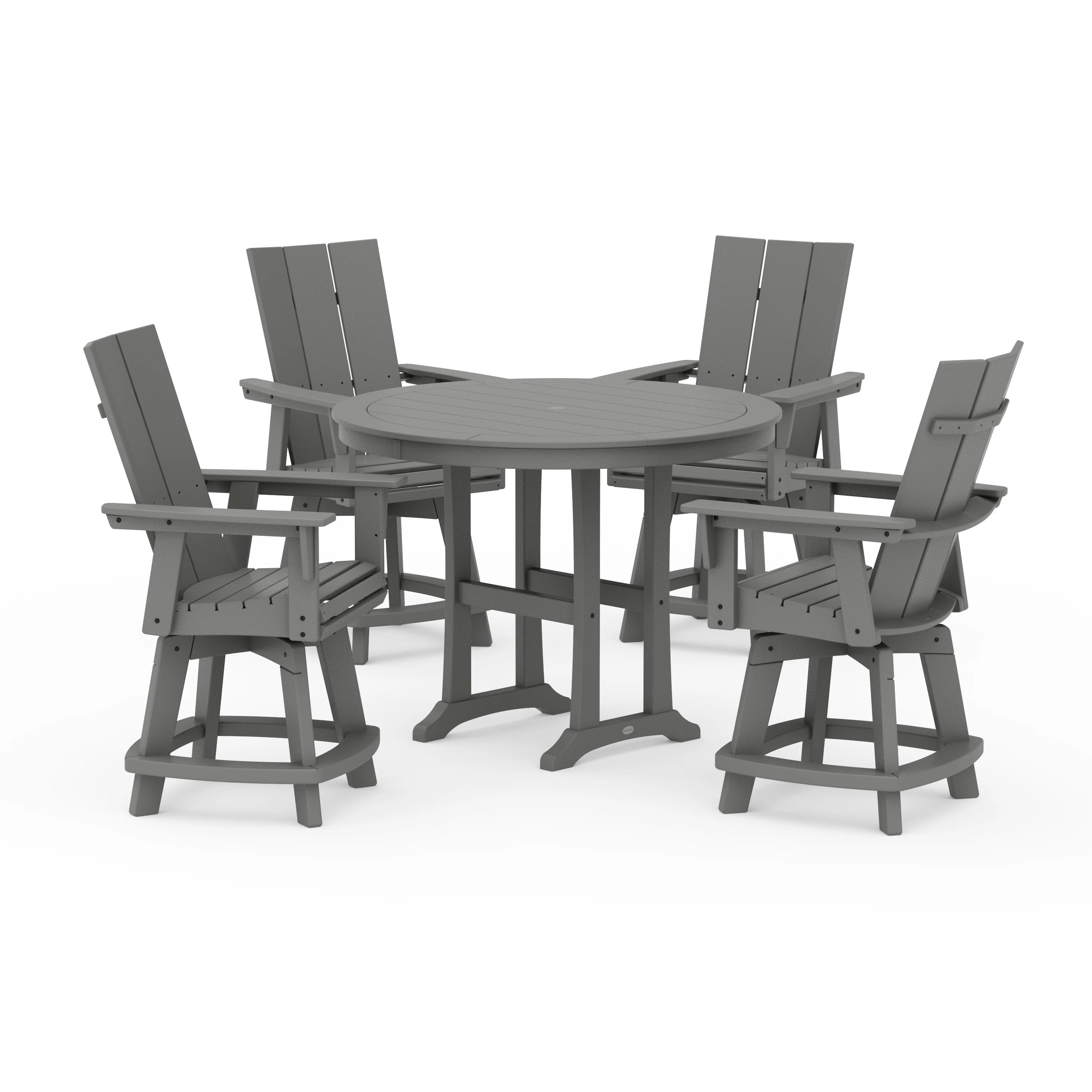 5-Piece Modern Swivel Counter Set