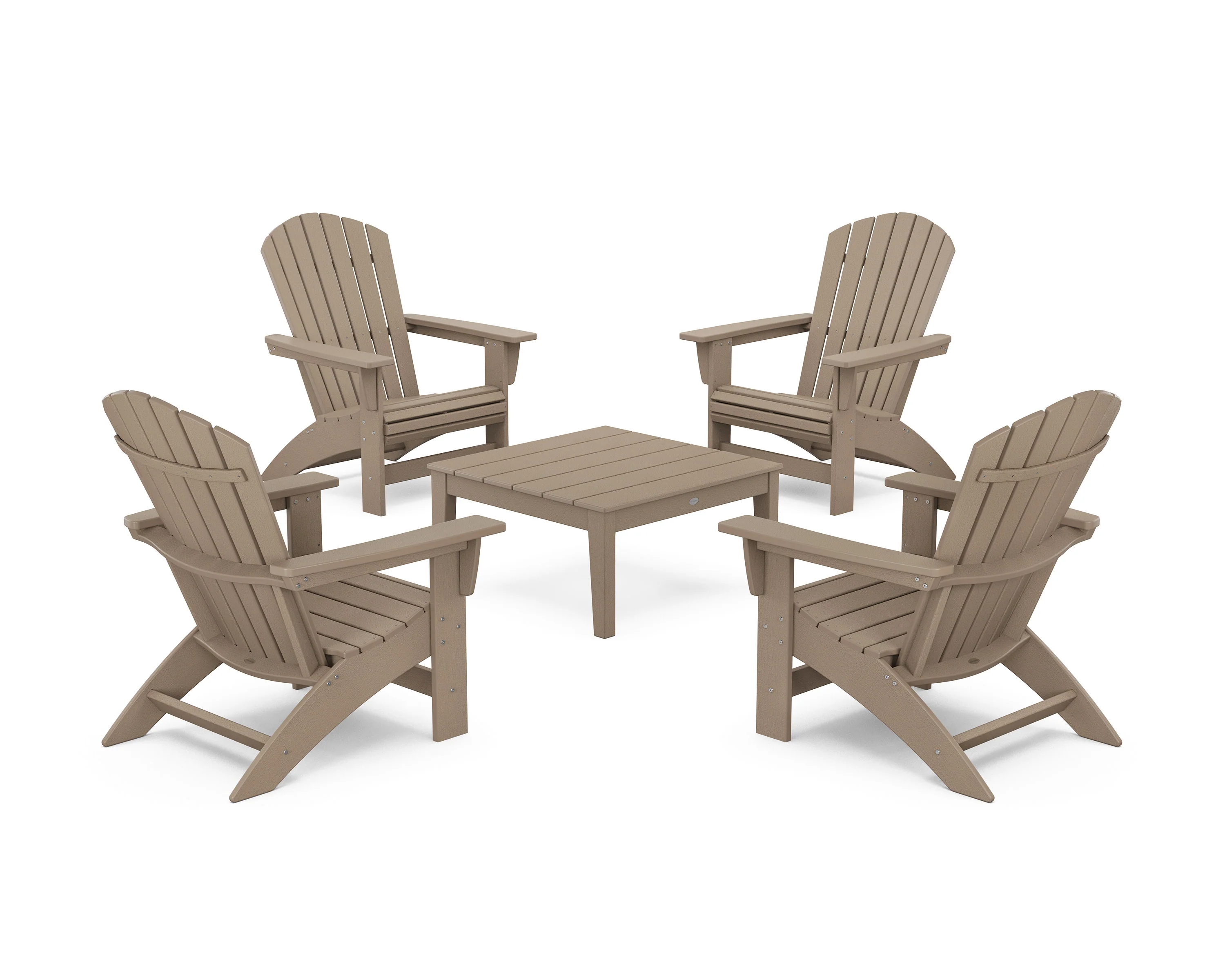 5-Piece Nautical Grand Adirondack Chair Conversation Group - Image 15