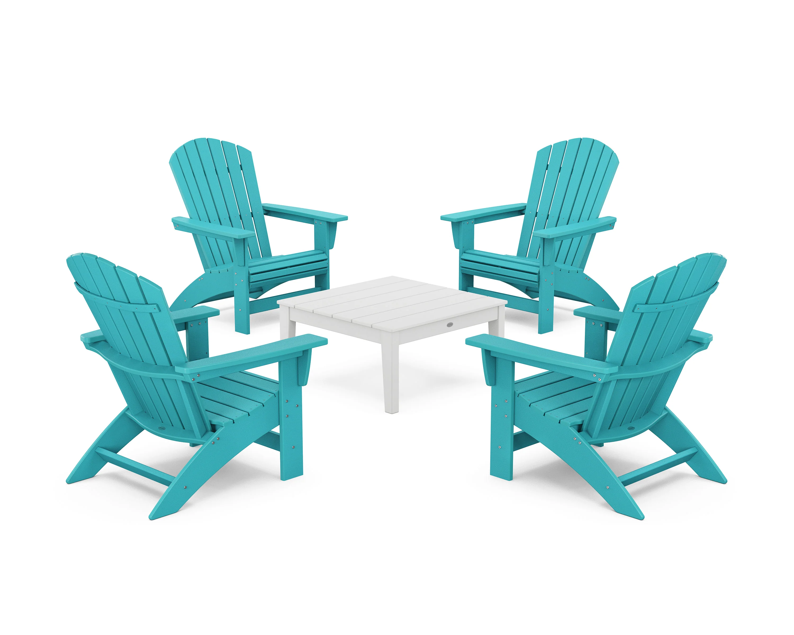 5-Piece Nautical Grand Adirondack Chair Conversation Group - Image 3