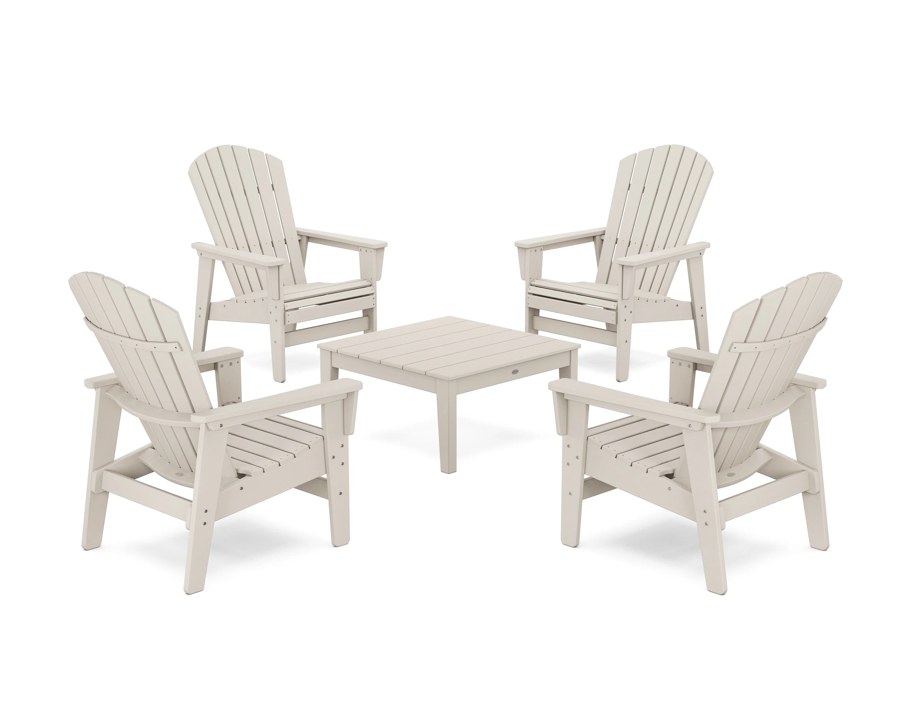 5-Piece Nautical Grand Upright Adirondack Chair Conversation Group - Image 13