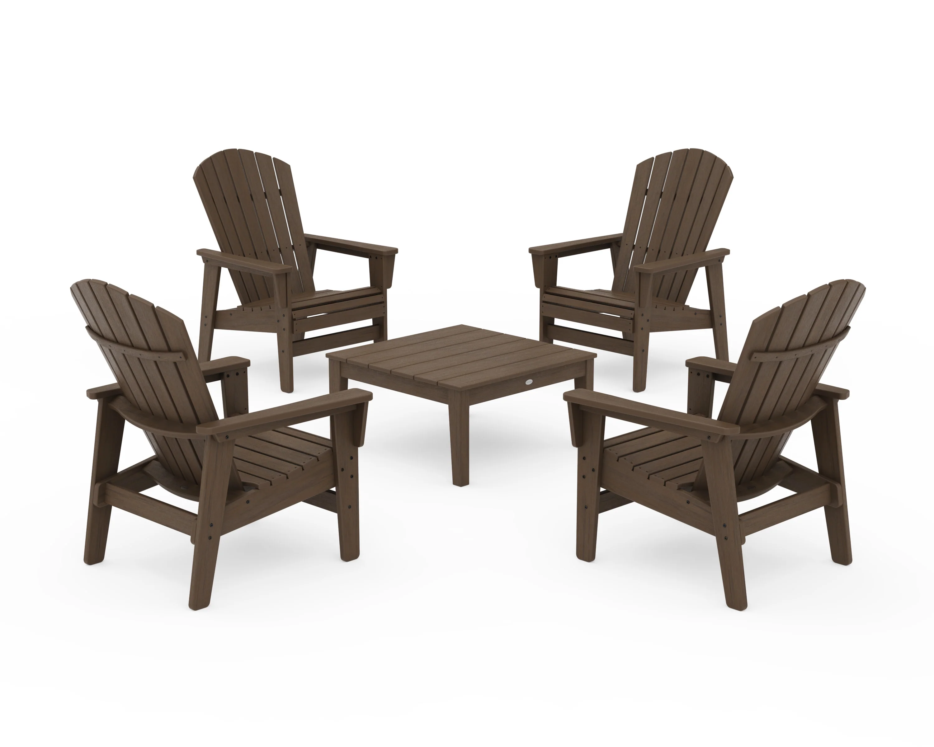 5-Piece Nautical Grand Upright Adirondack Chair Conversation Group - Image 19